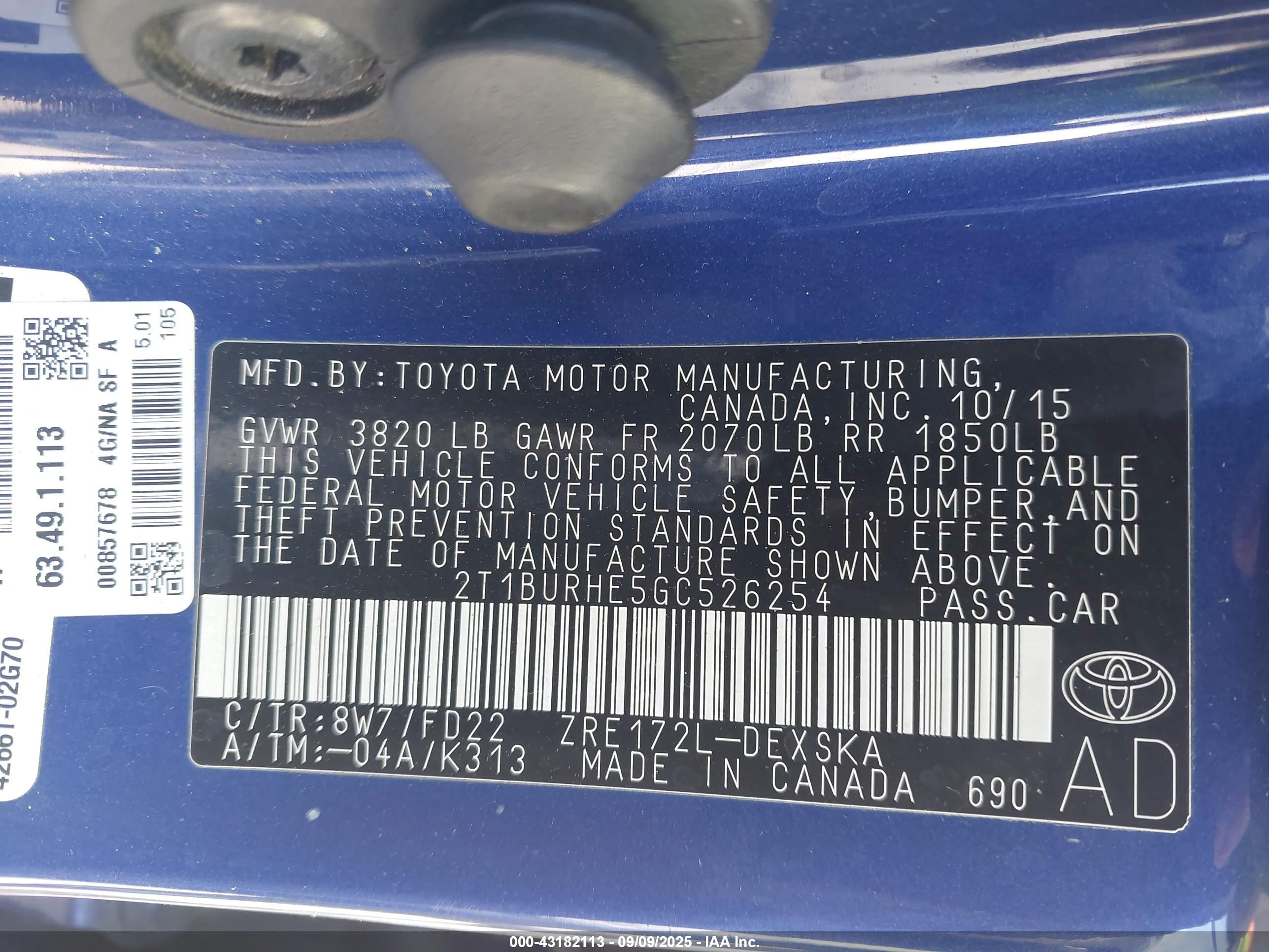 TOYOTA COROLLA image 9