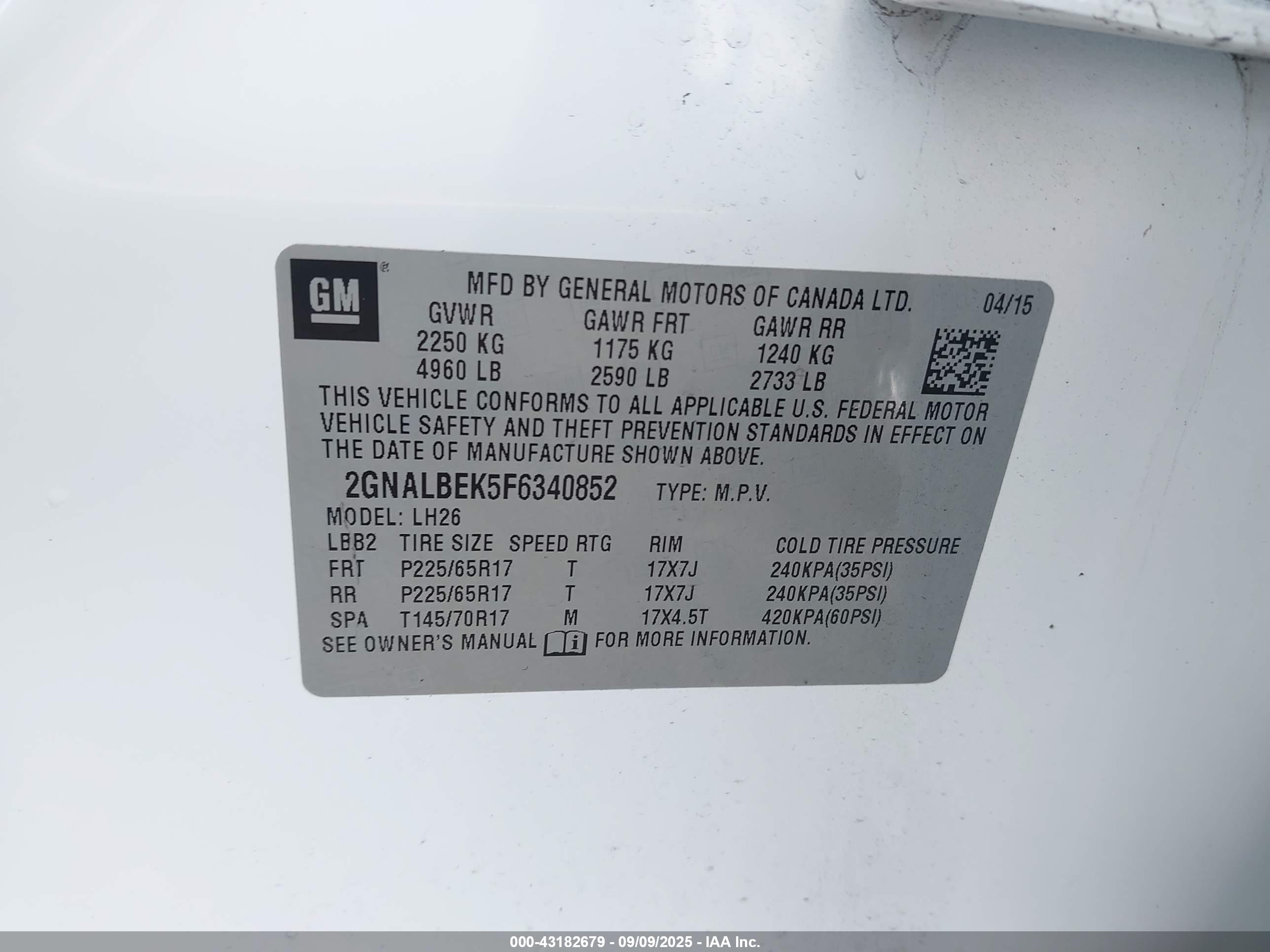 CHEVROLET EQUINOX image 9
