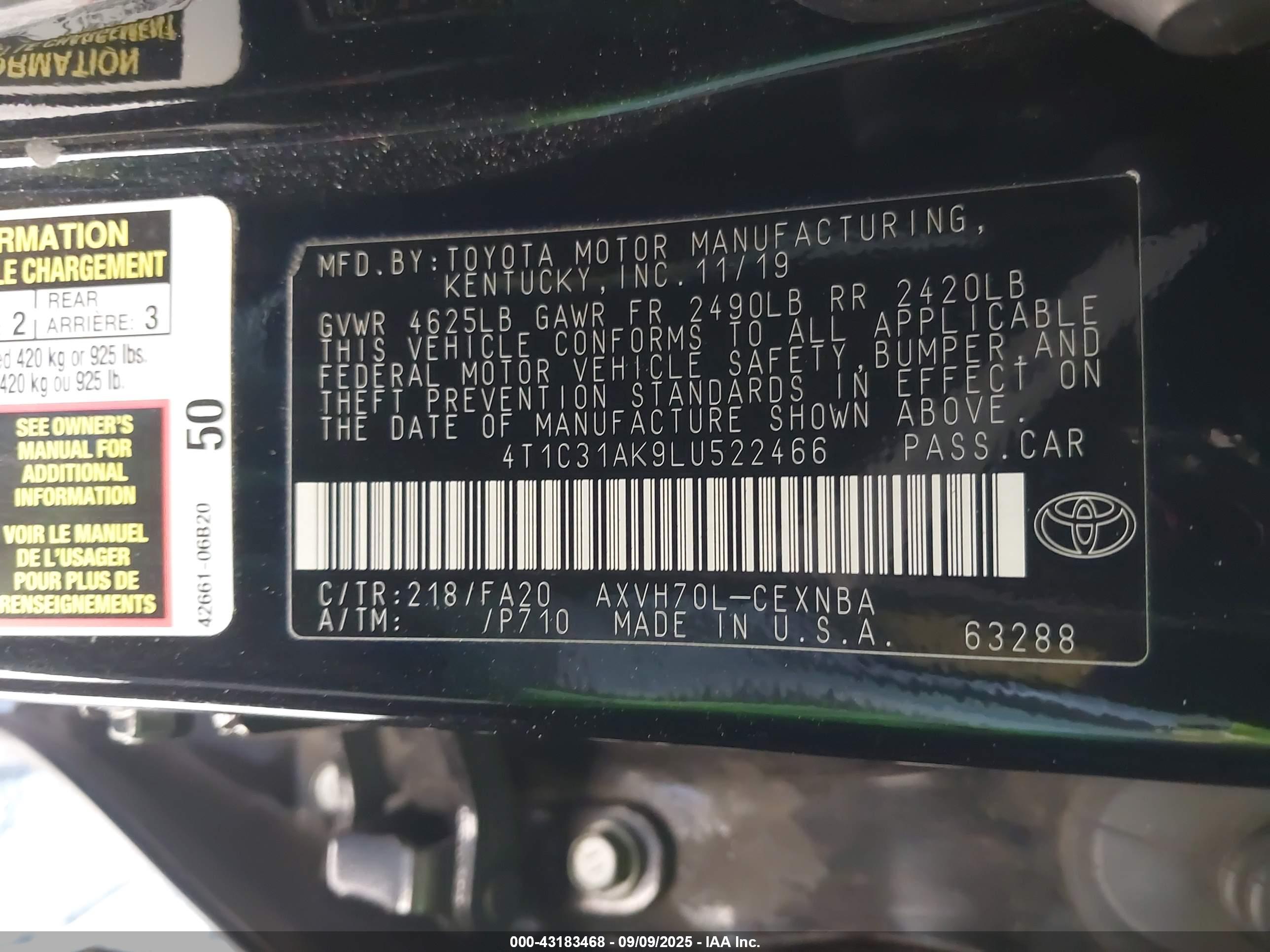 TOYOTA CAMRY image 9
