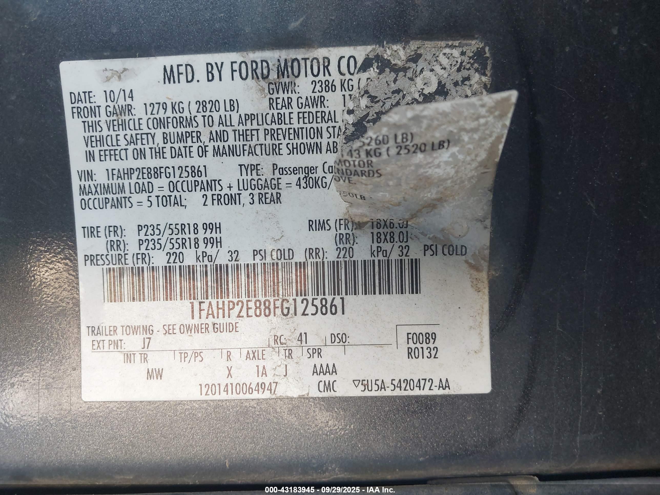 FORD TAURUS image 9