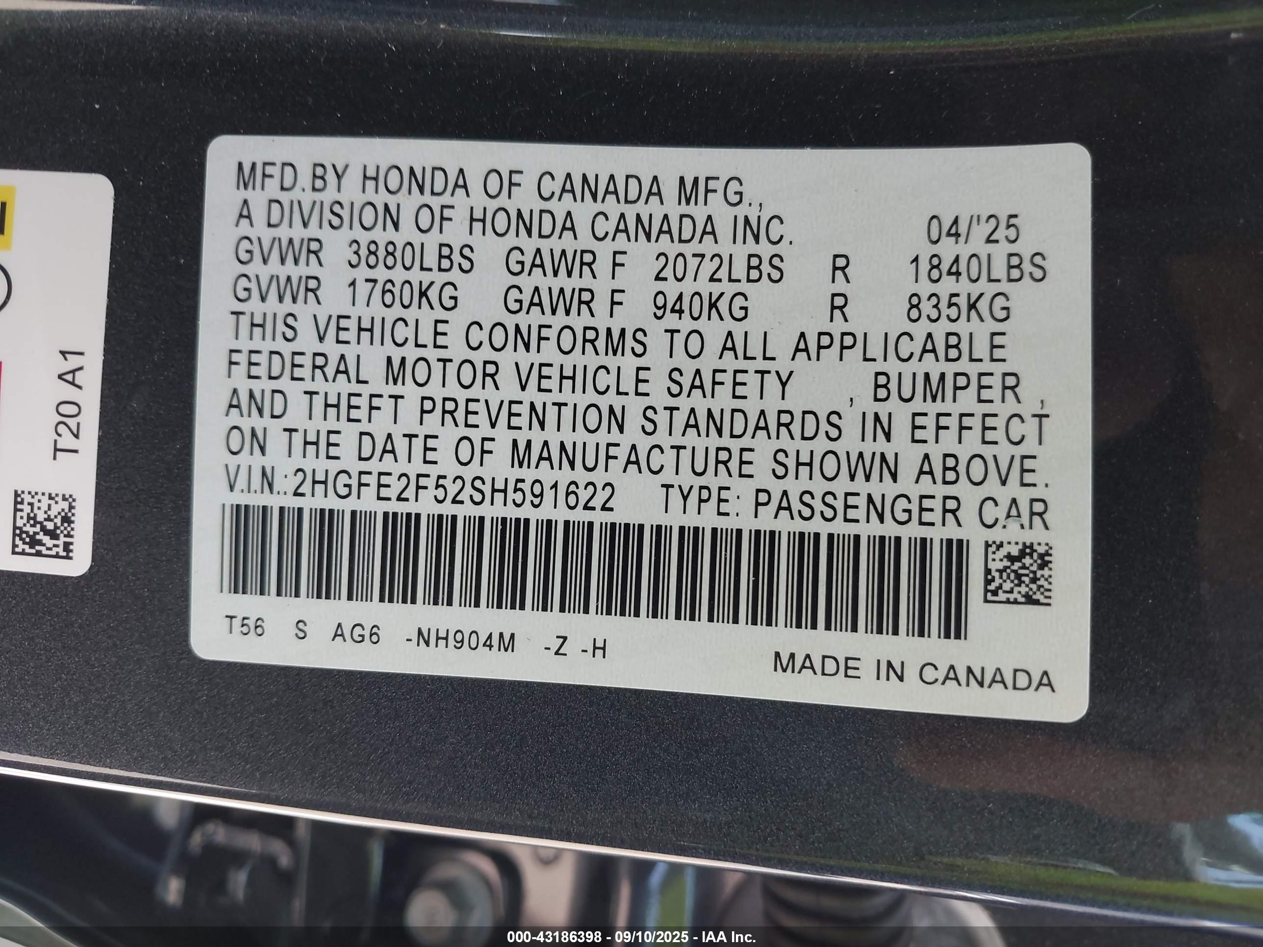 HONDA CIVIC image 9