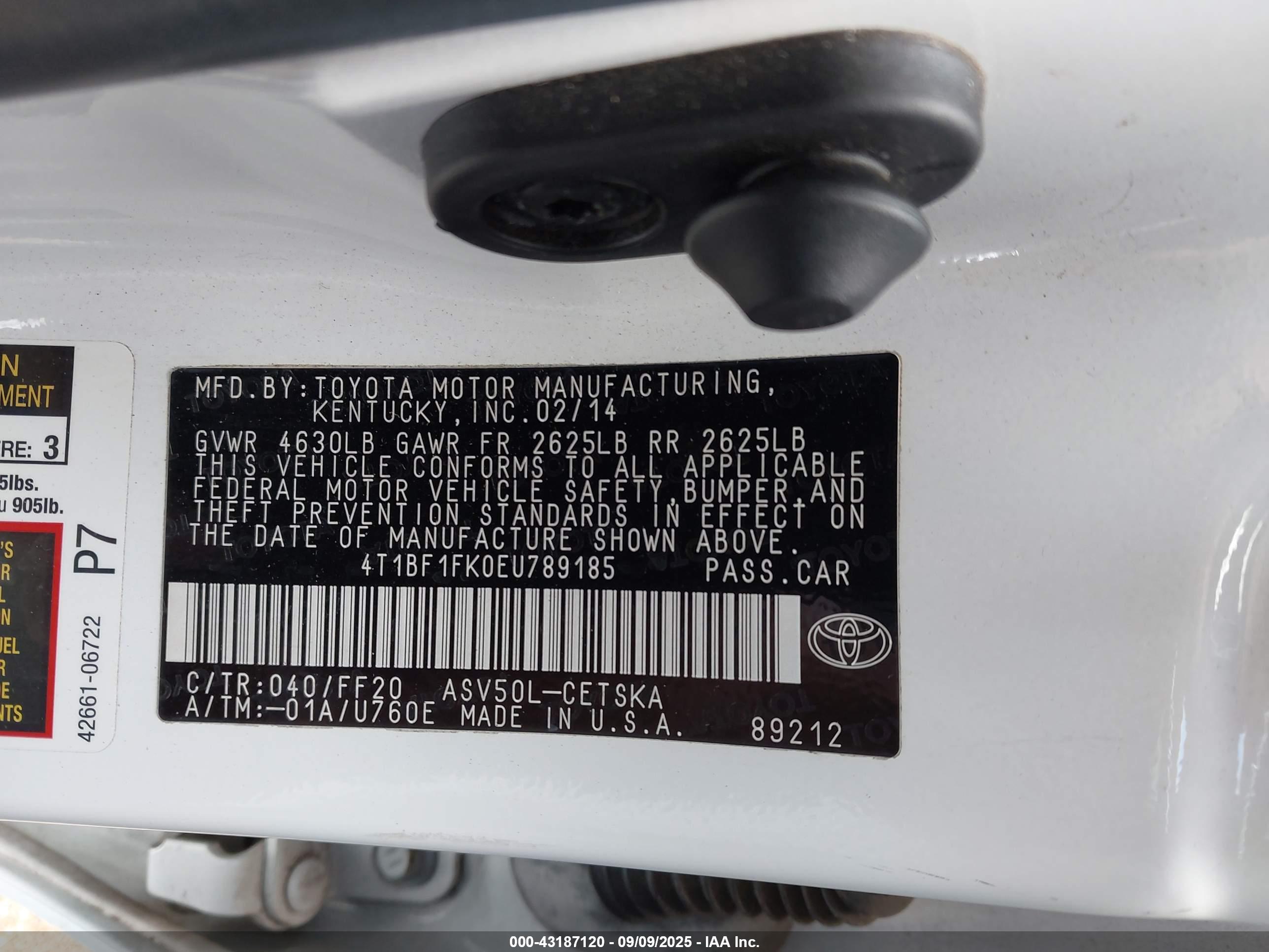 TOYOTA CAMRY image 9