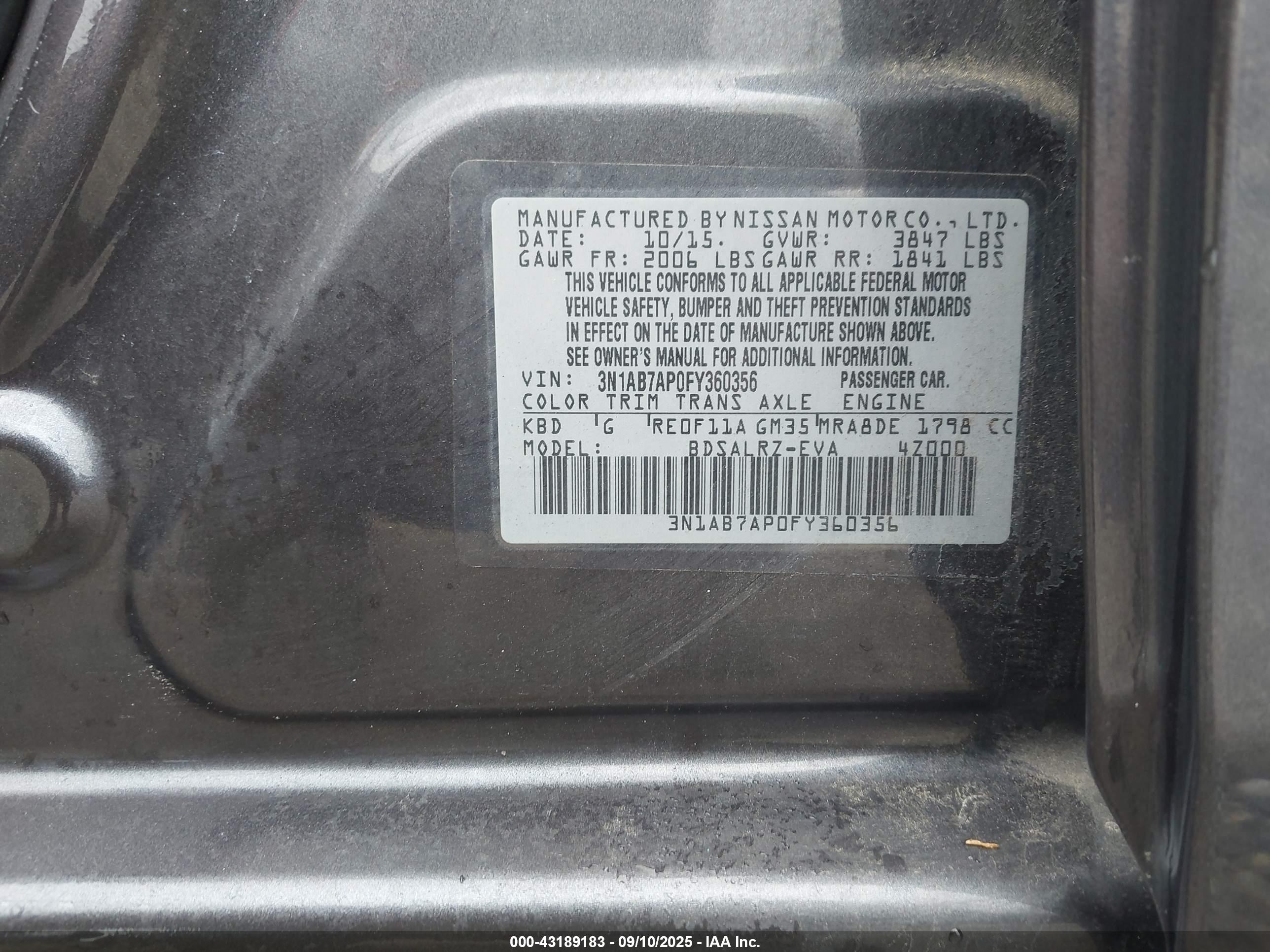 NISSAN SENTRA image 9