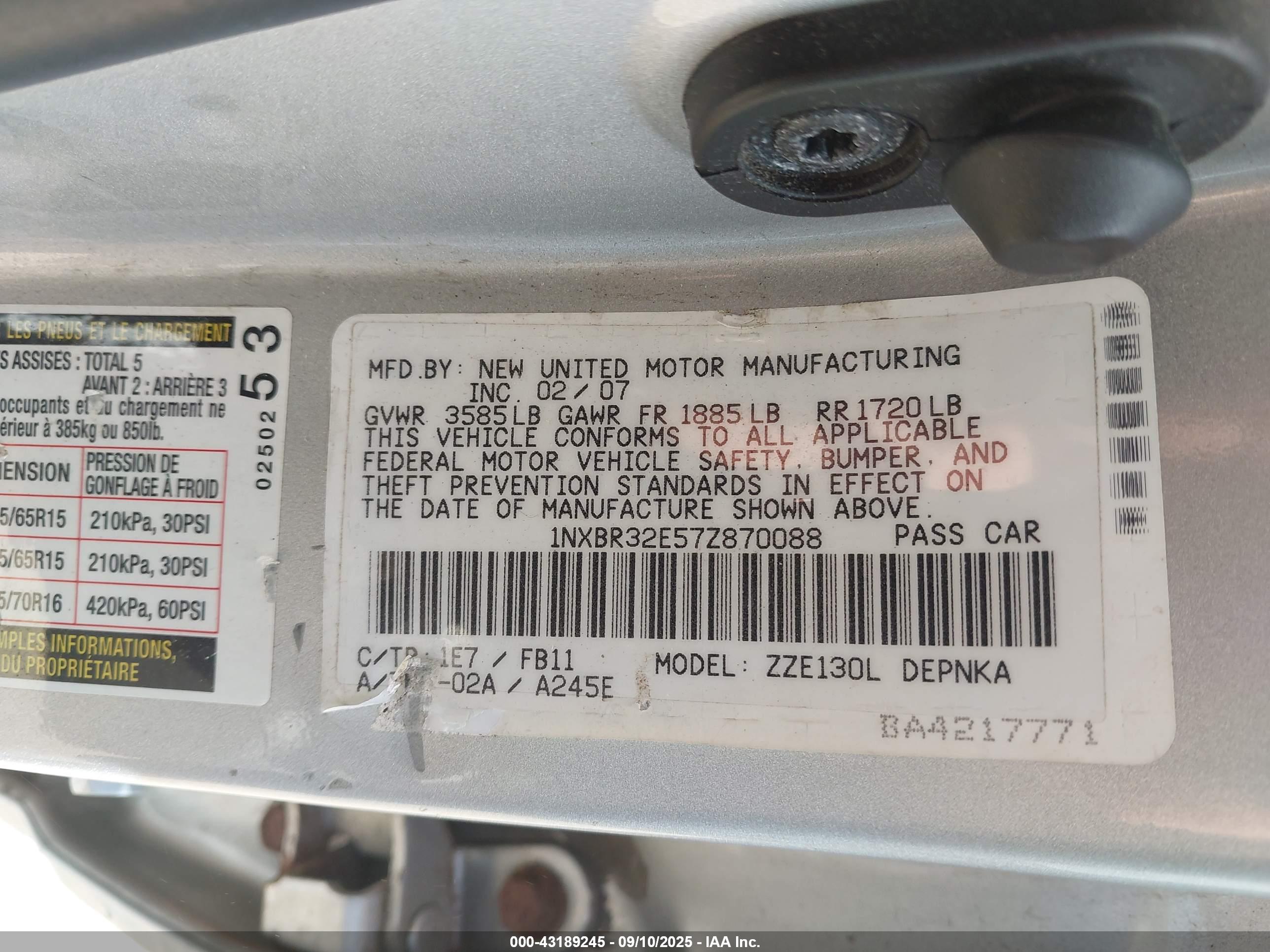 TOYOTA COROLLA image 9