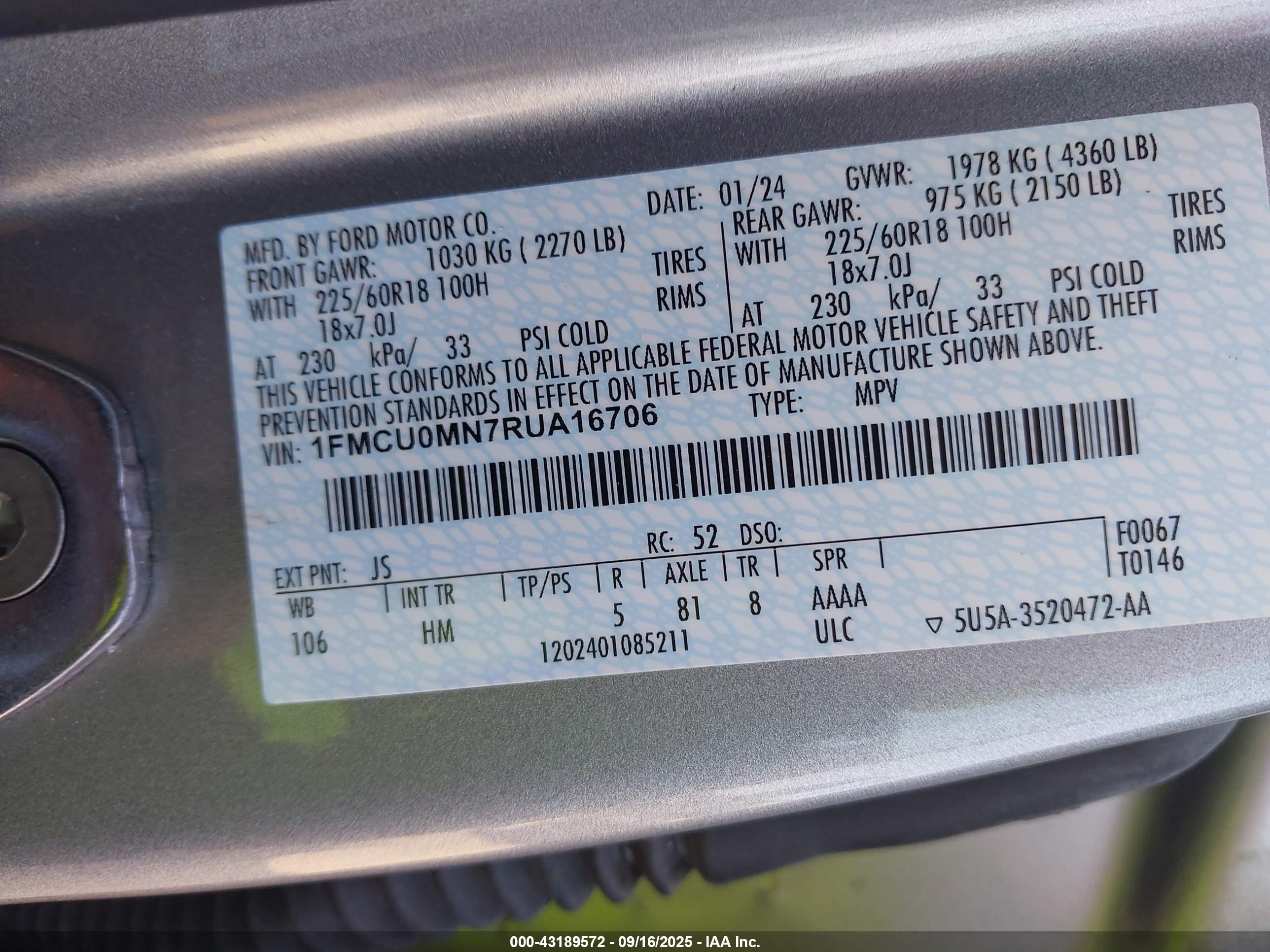 FORD ESCAPE image 9