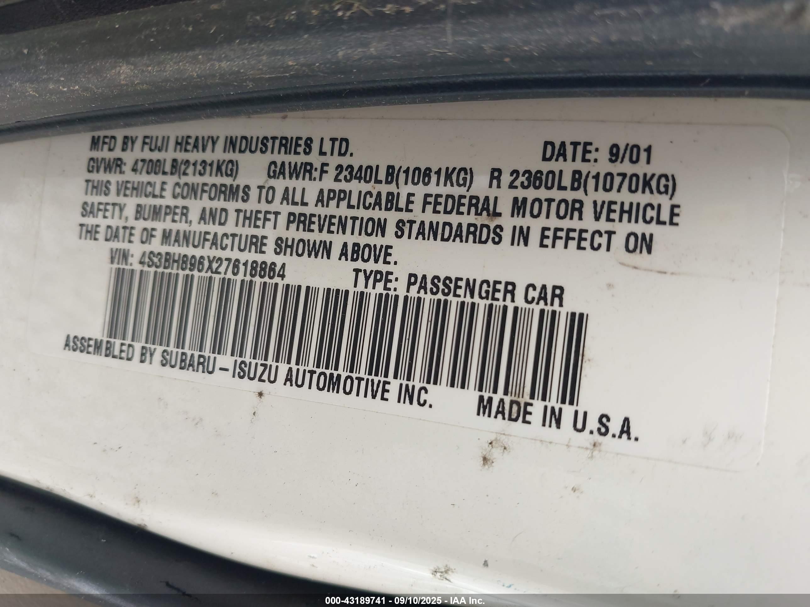SUBARU OUTBACK image 9