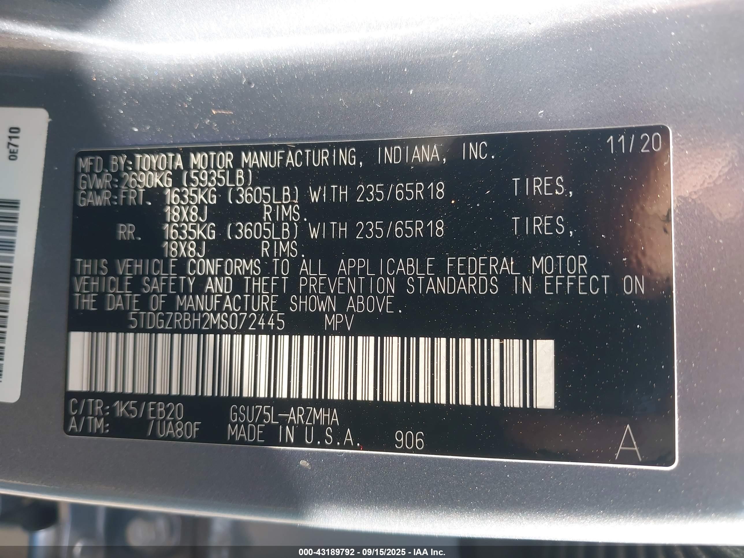TOYOTA HIGHLANDER image 9
