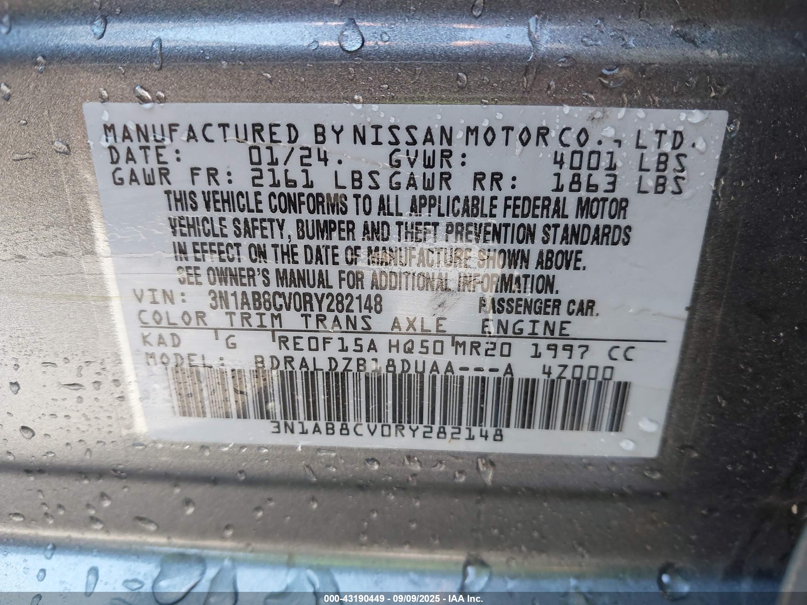 NISSAN SENTRA image 9
