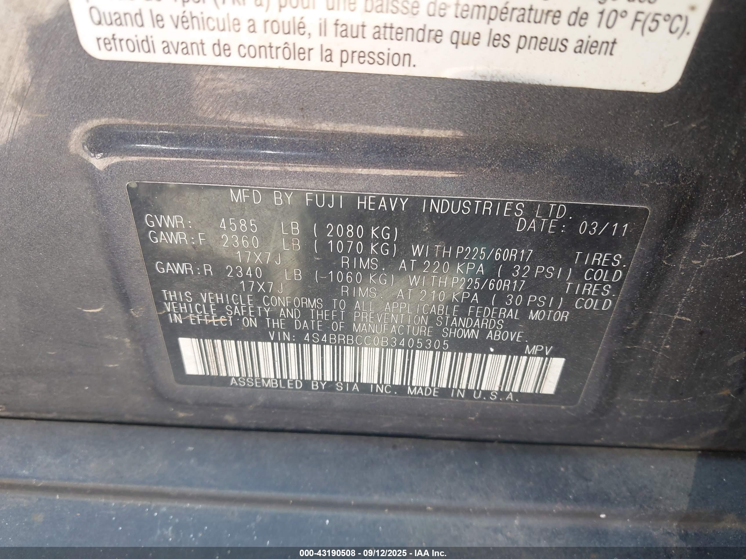 SUBARU OUTBACK image 9