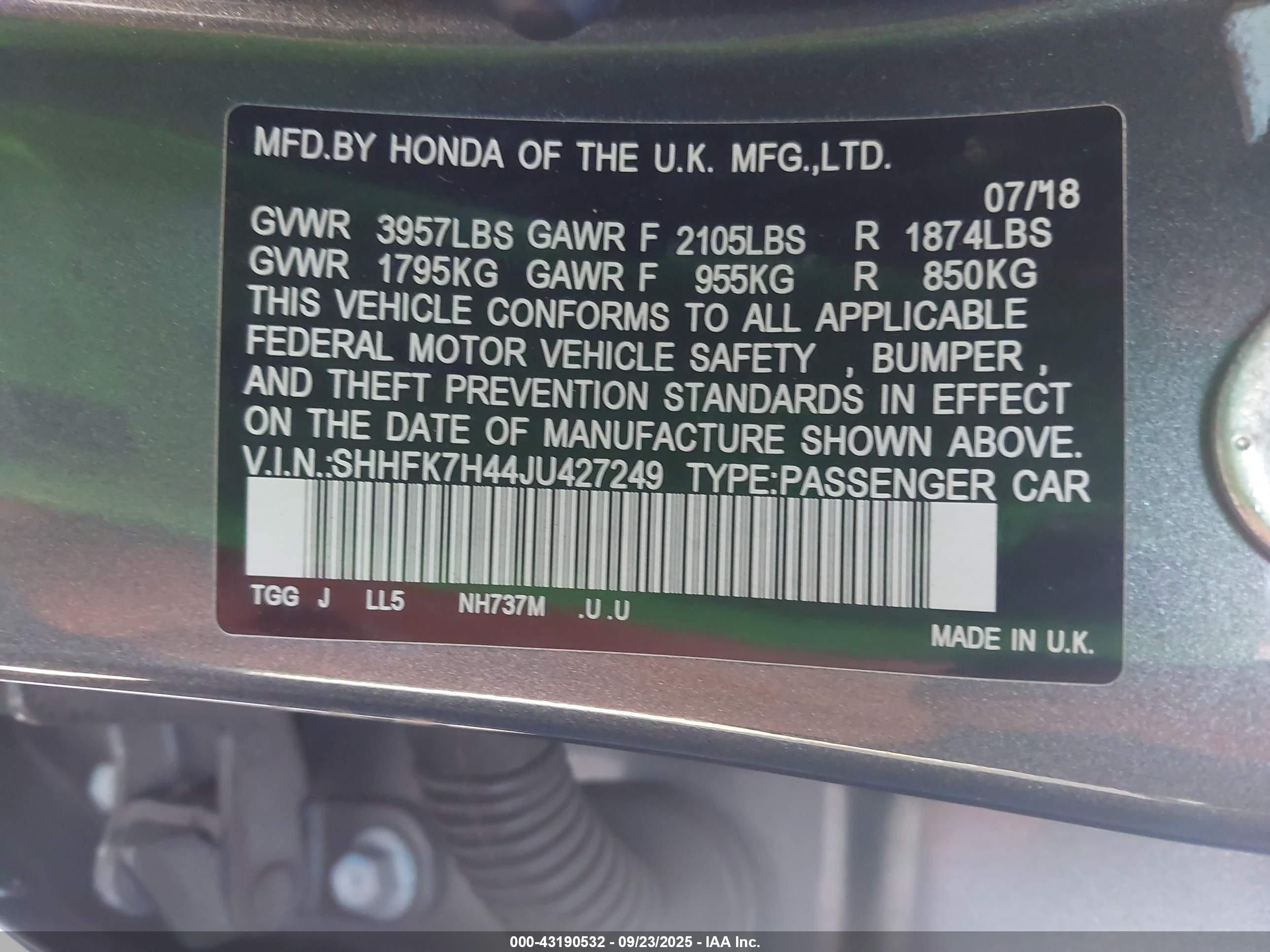 HONDA CIVIC image 9