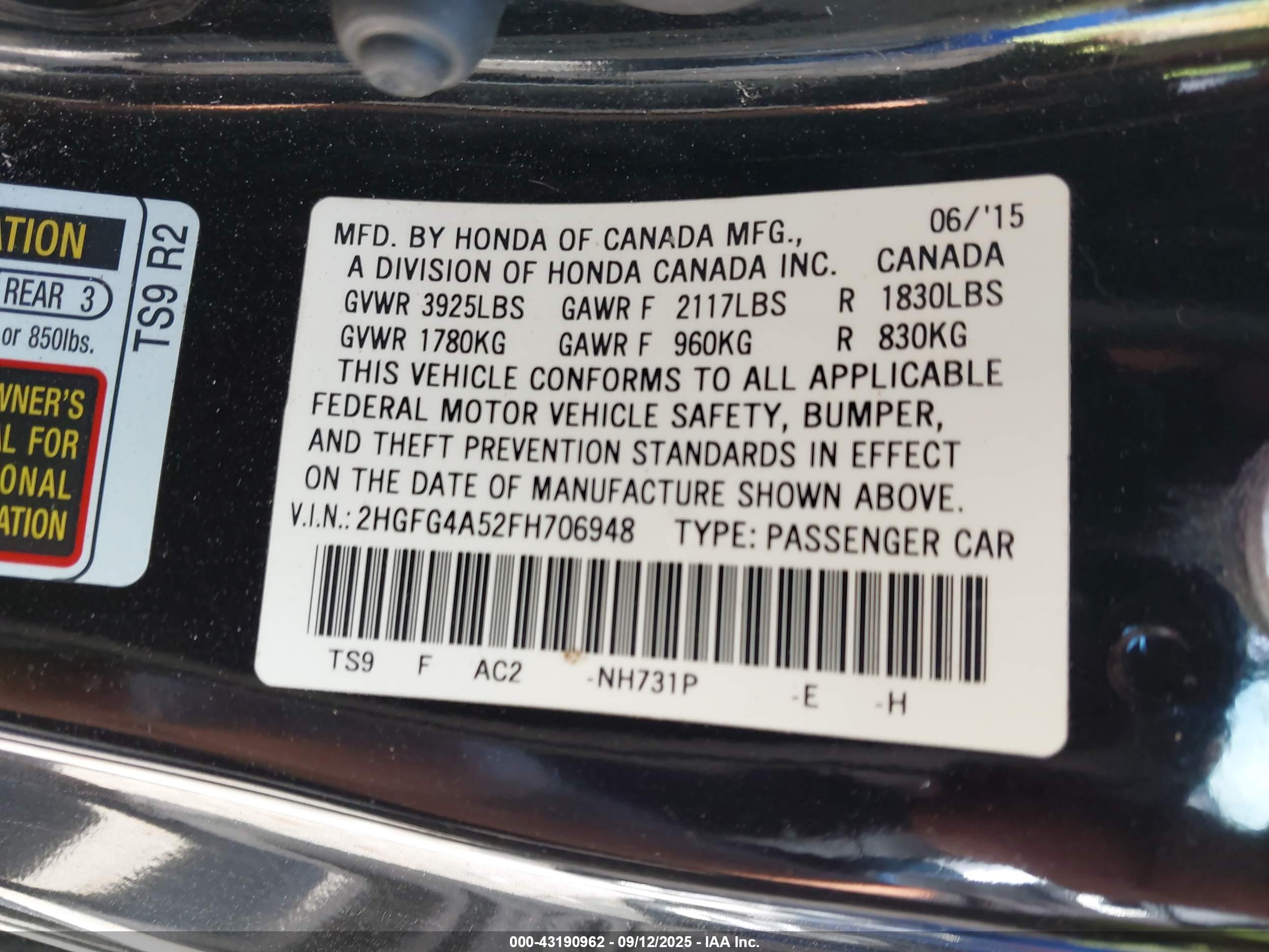 HONDA CIVIC image 9