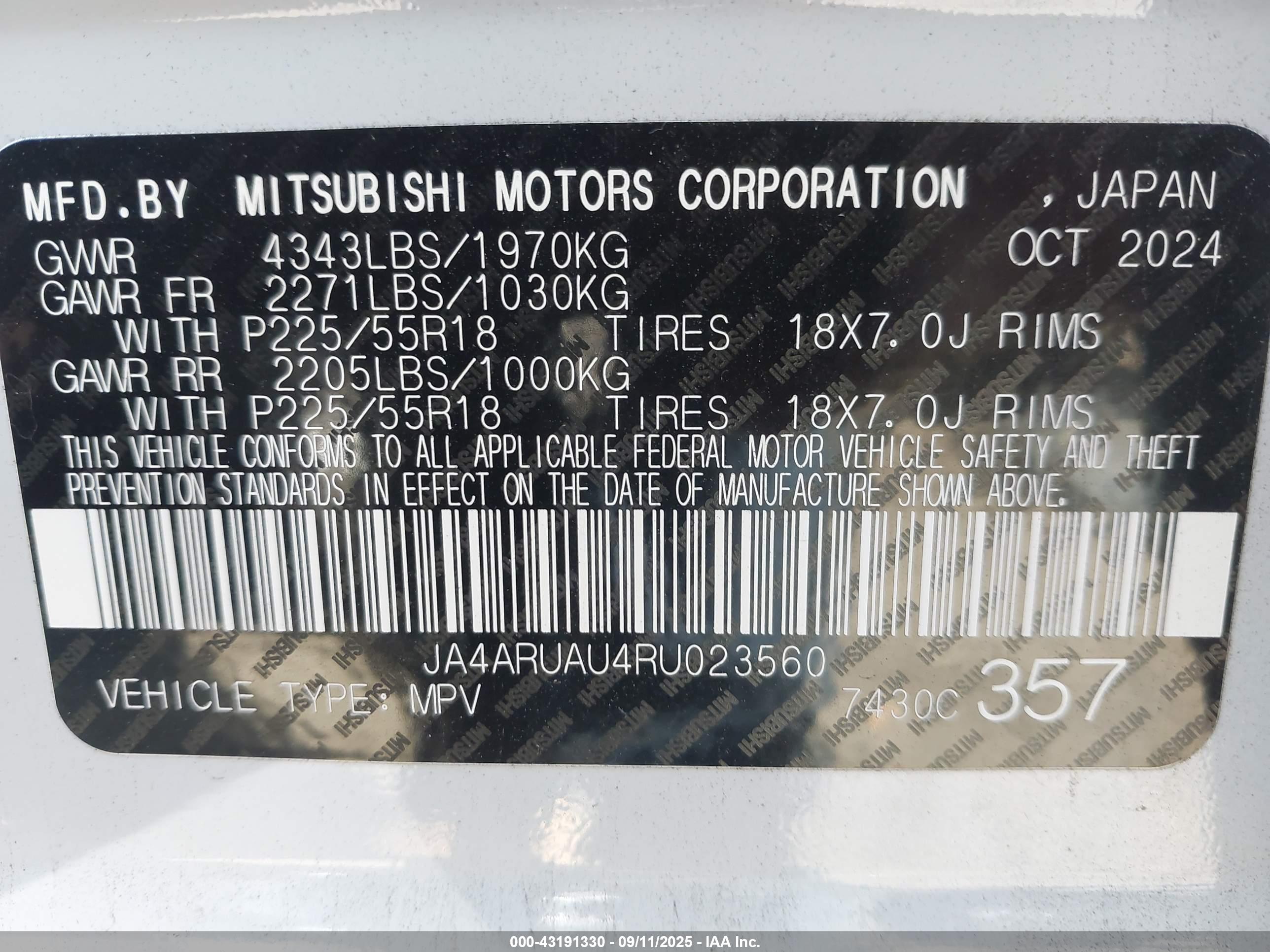 MITSUBISHI OUTLANDER image 9