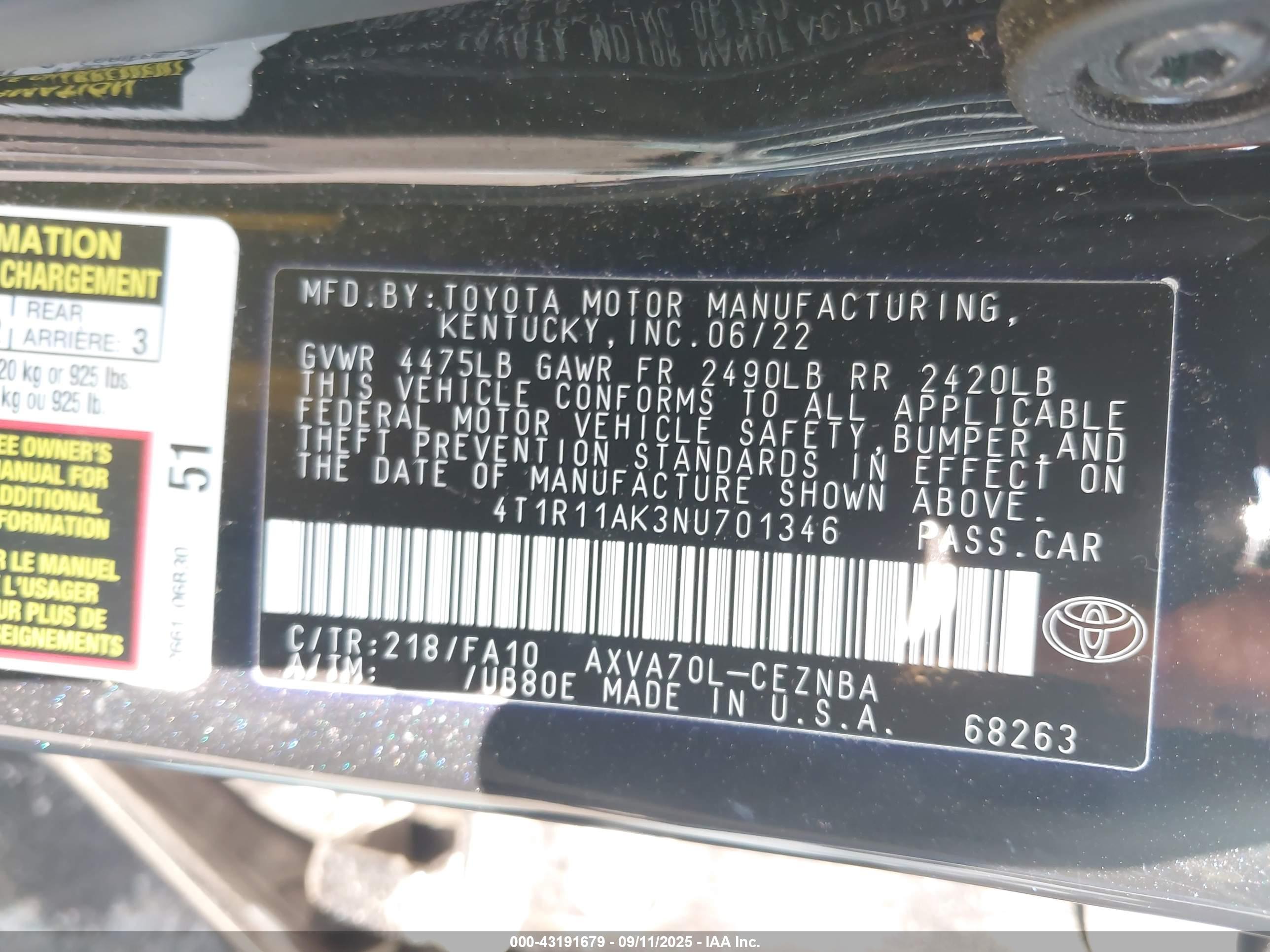 TOYOTA CAMRY image 9
