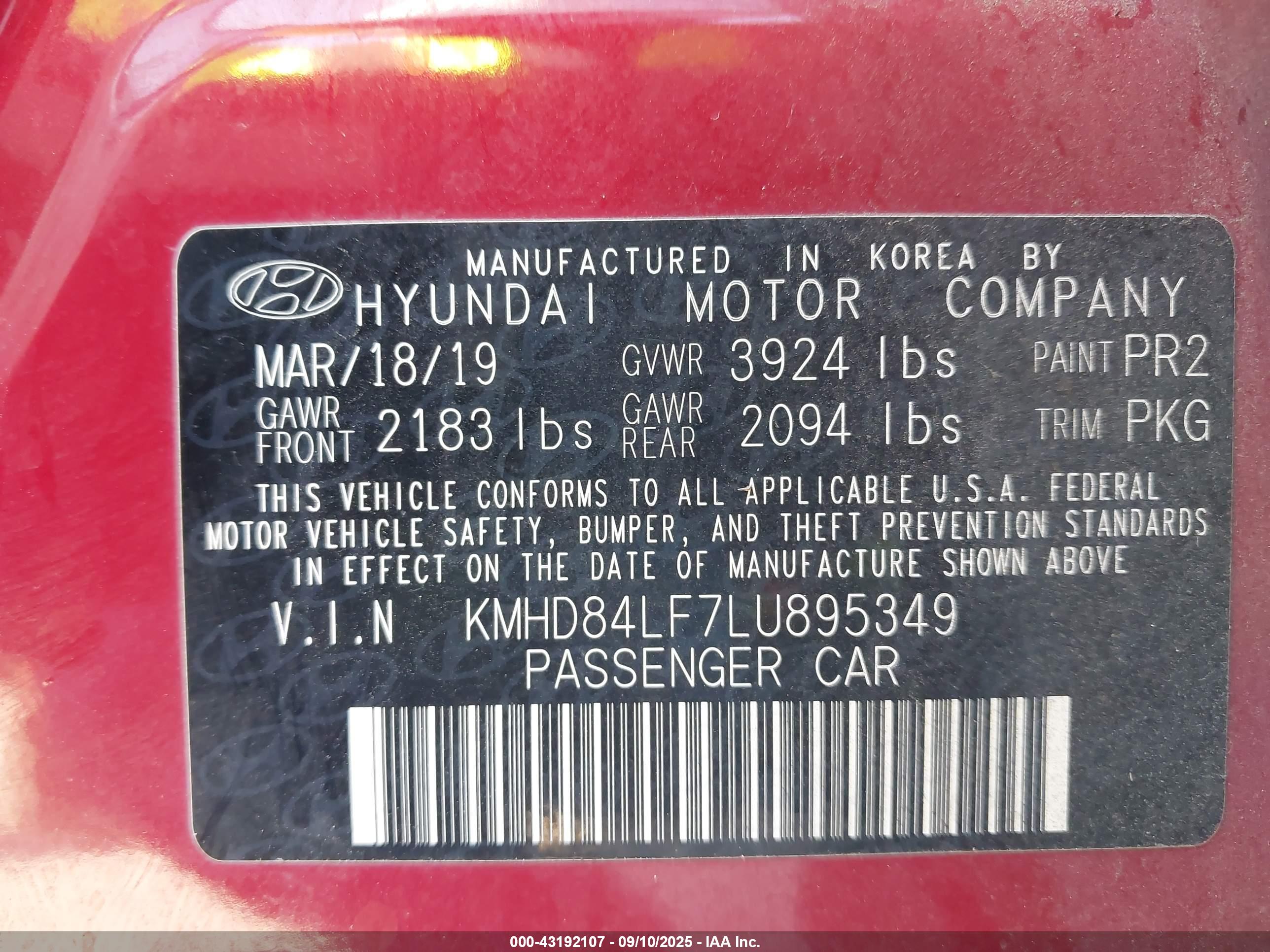 HYUNDAI ELANTRA image 9