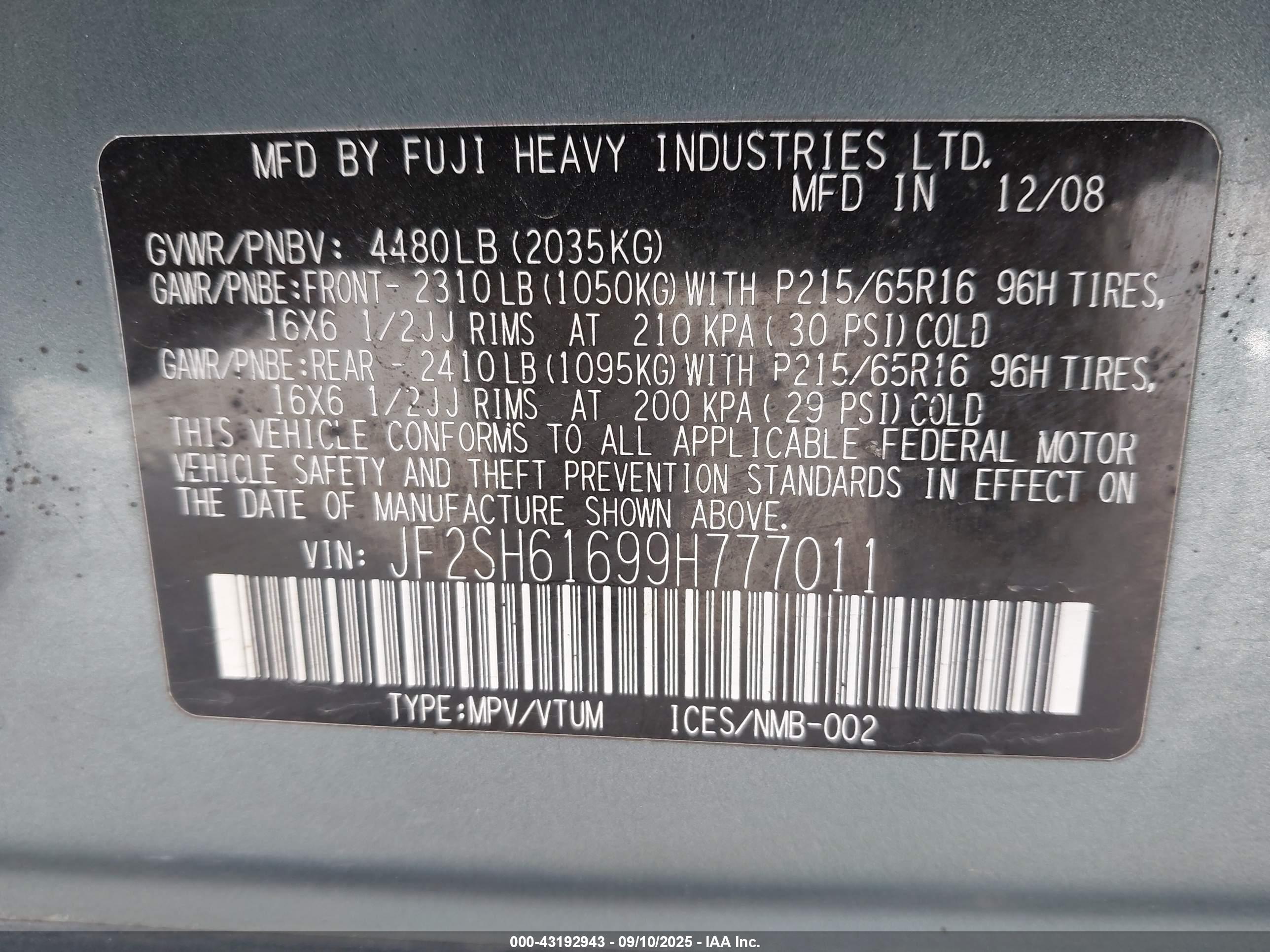 SUBARU FORESTER image 9