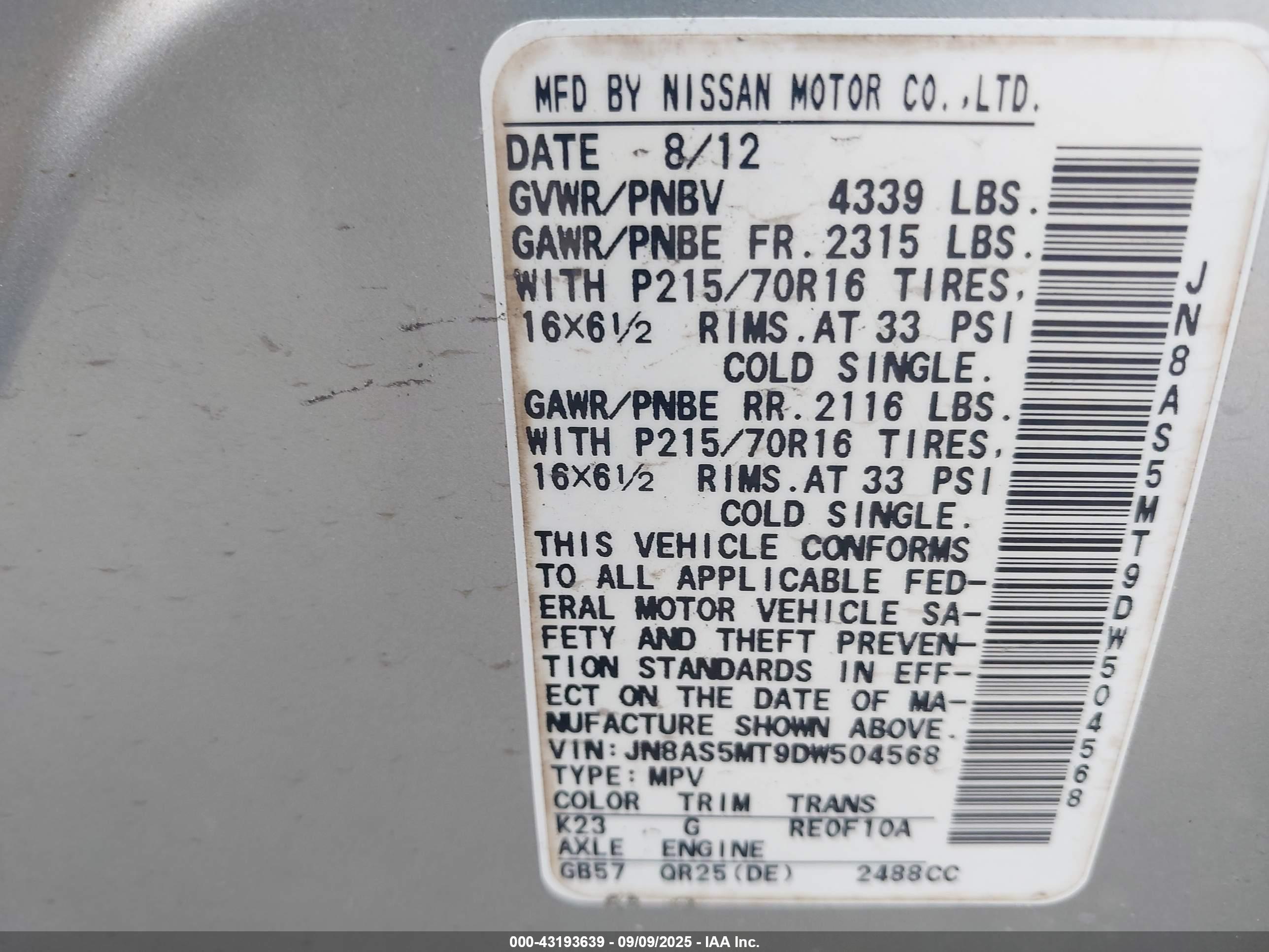 NISSAN ROGUE image 9