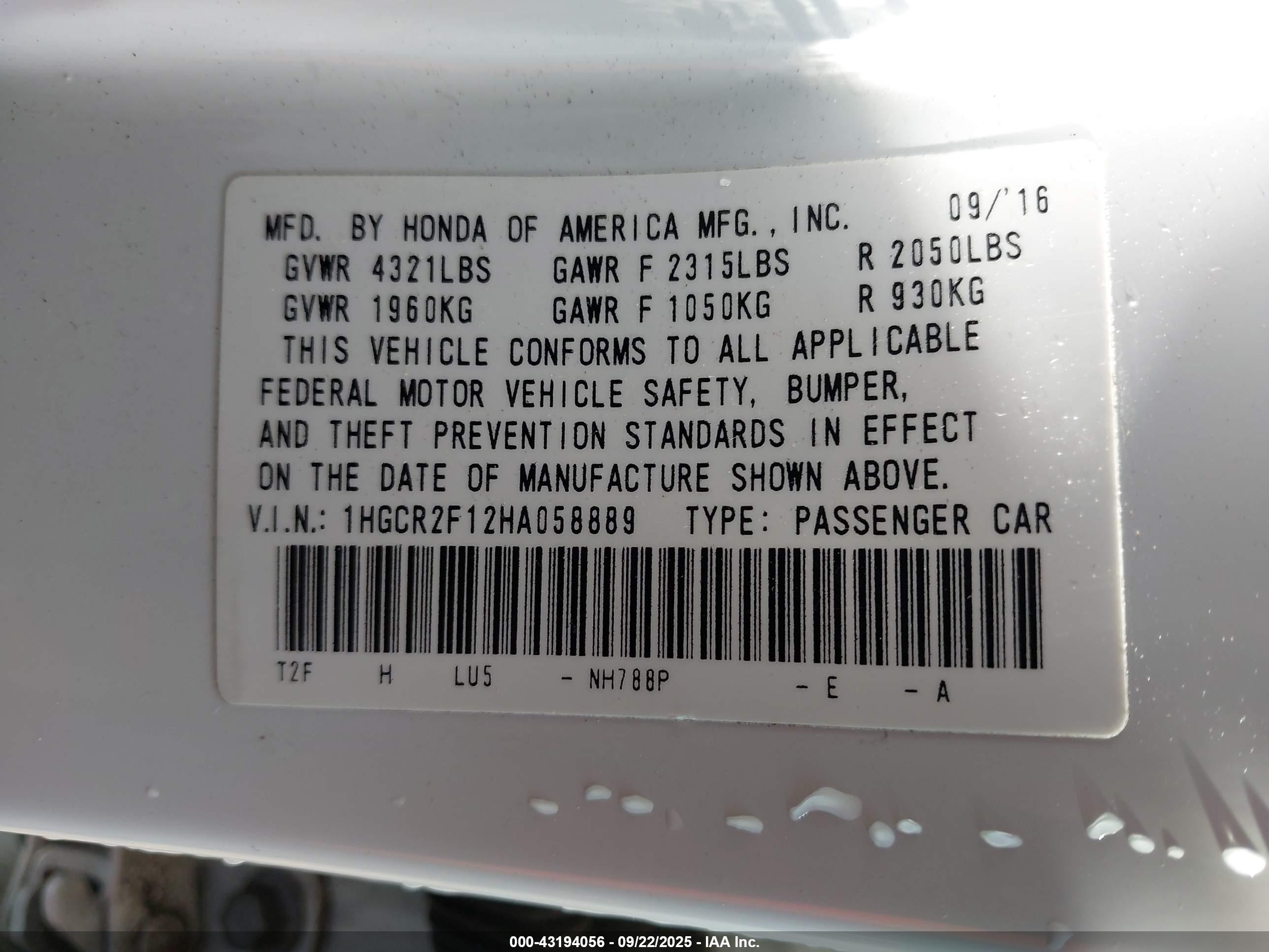 HONDA ACCORD image 9