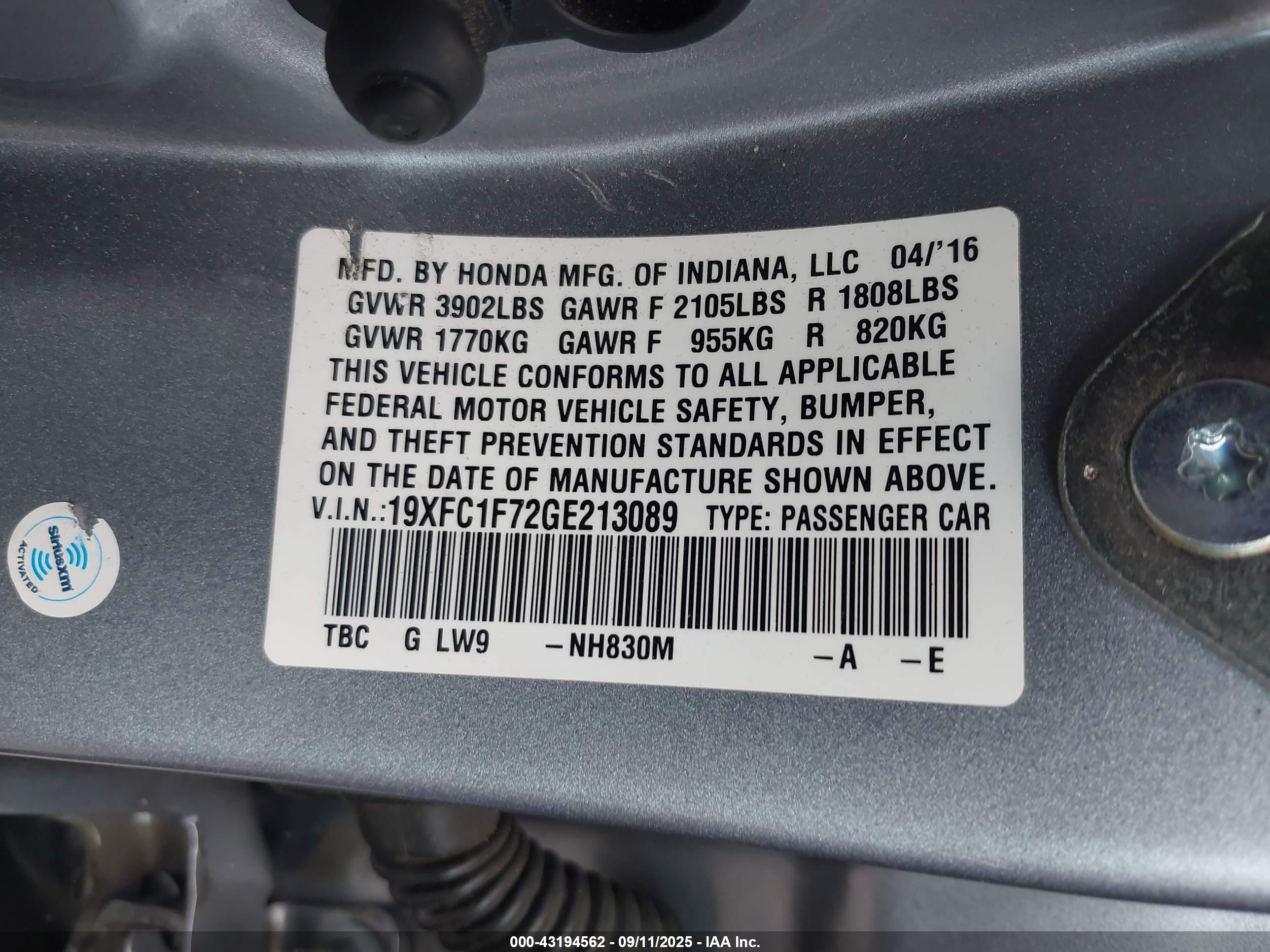HONDA CIVIC image 9