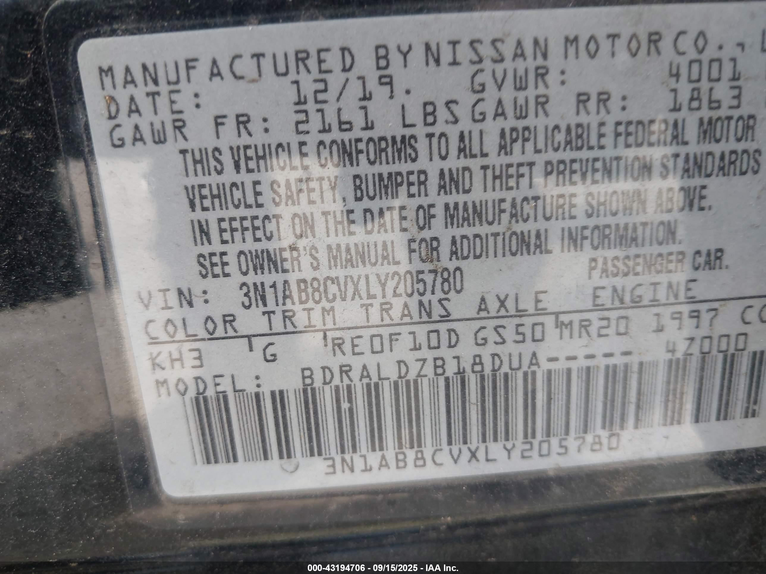 NISSAN SENTRA image 9