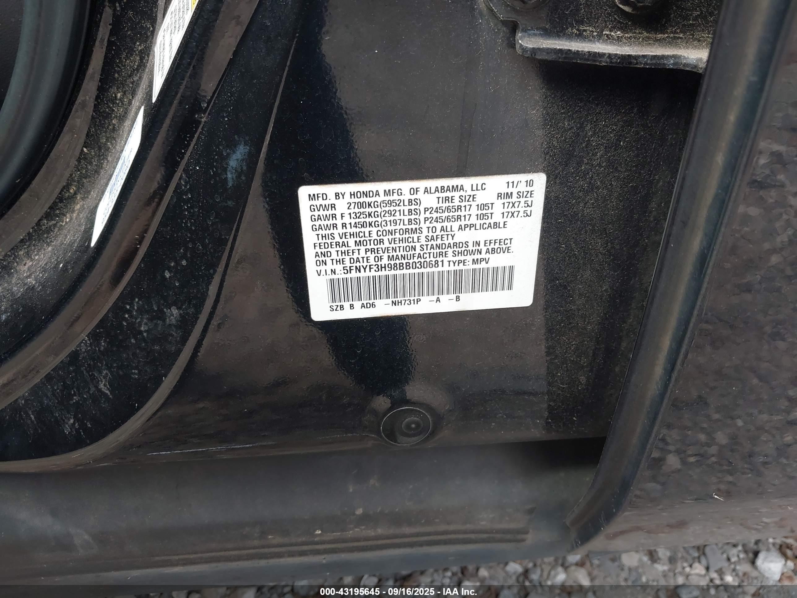 HONDA PILOT image 9