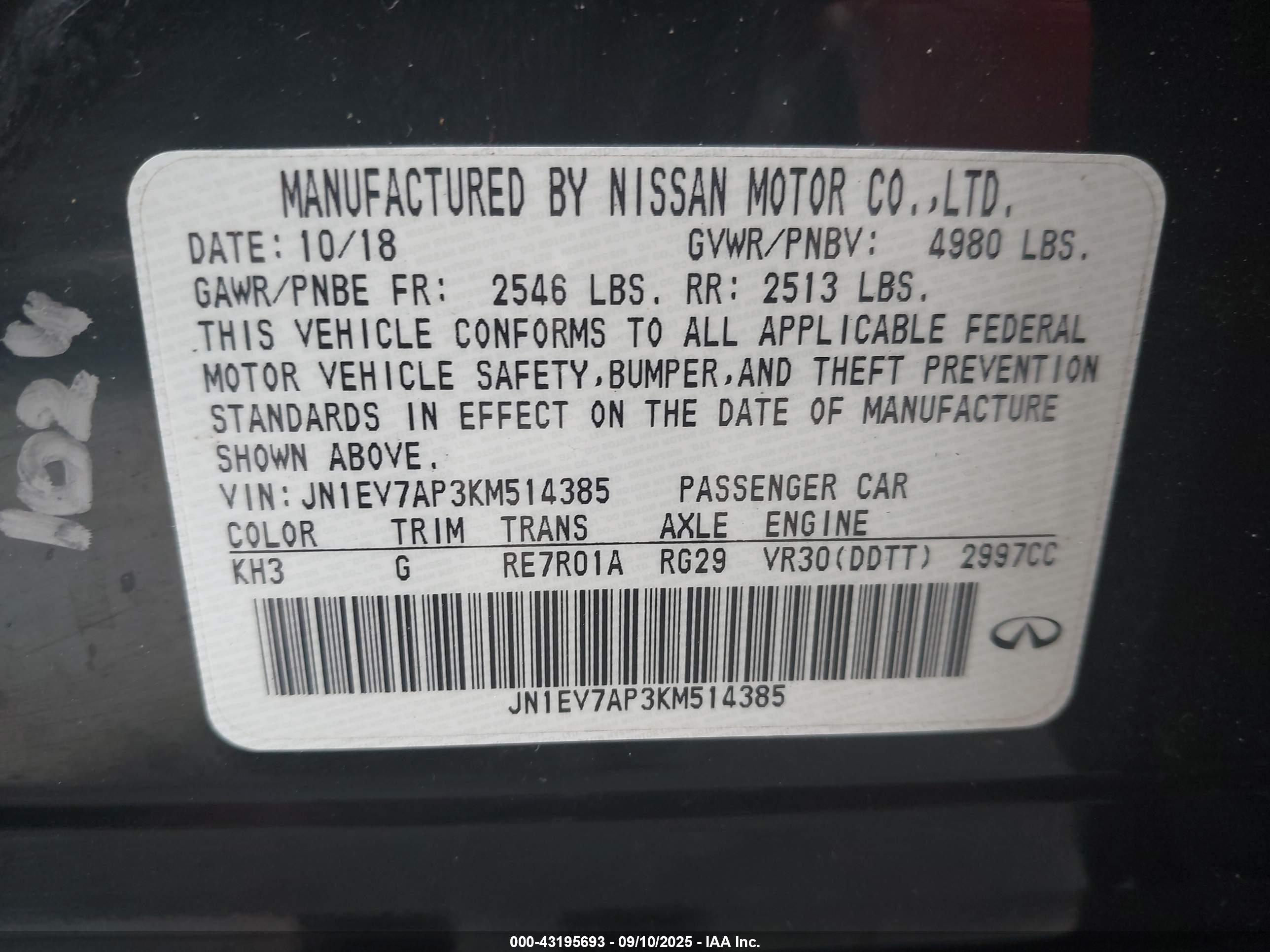 INFINITI Q50 image 9