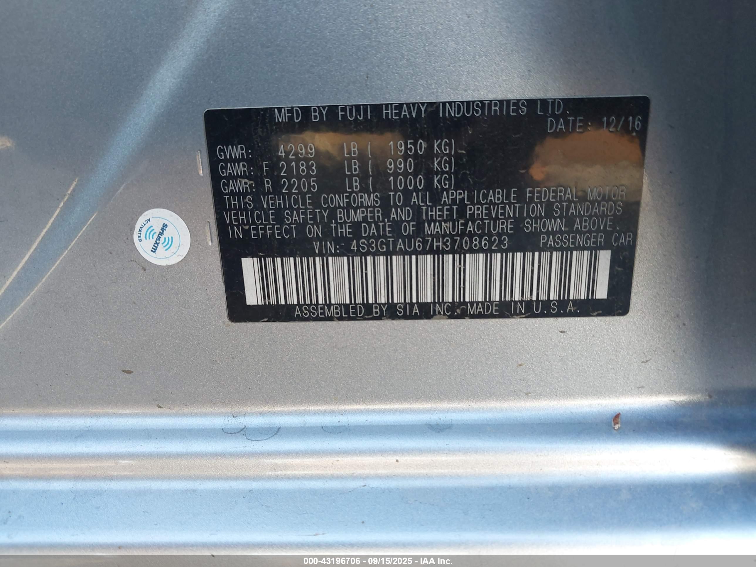 SUBARU IMPREZA image 9