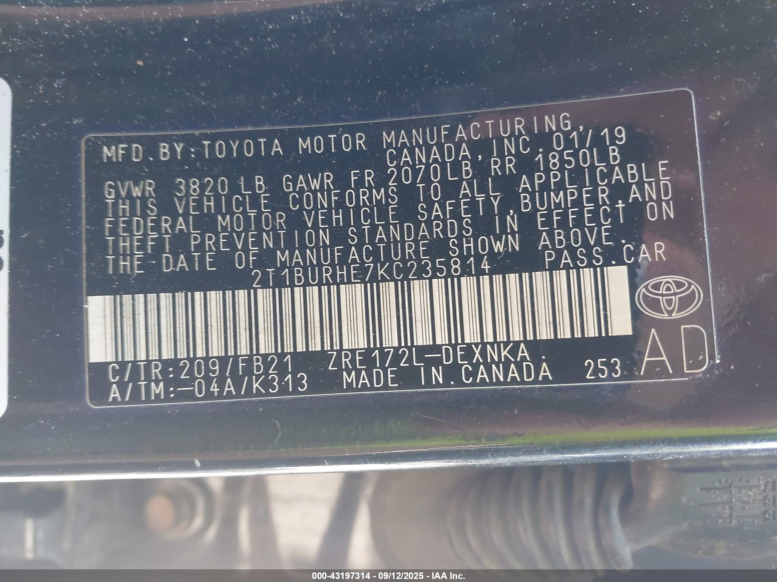 TOYOTA COROLLA image 9