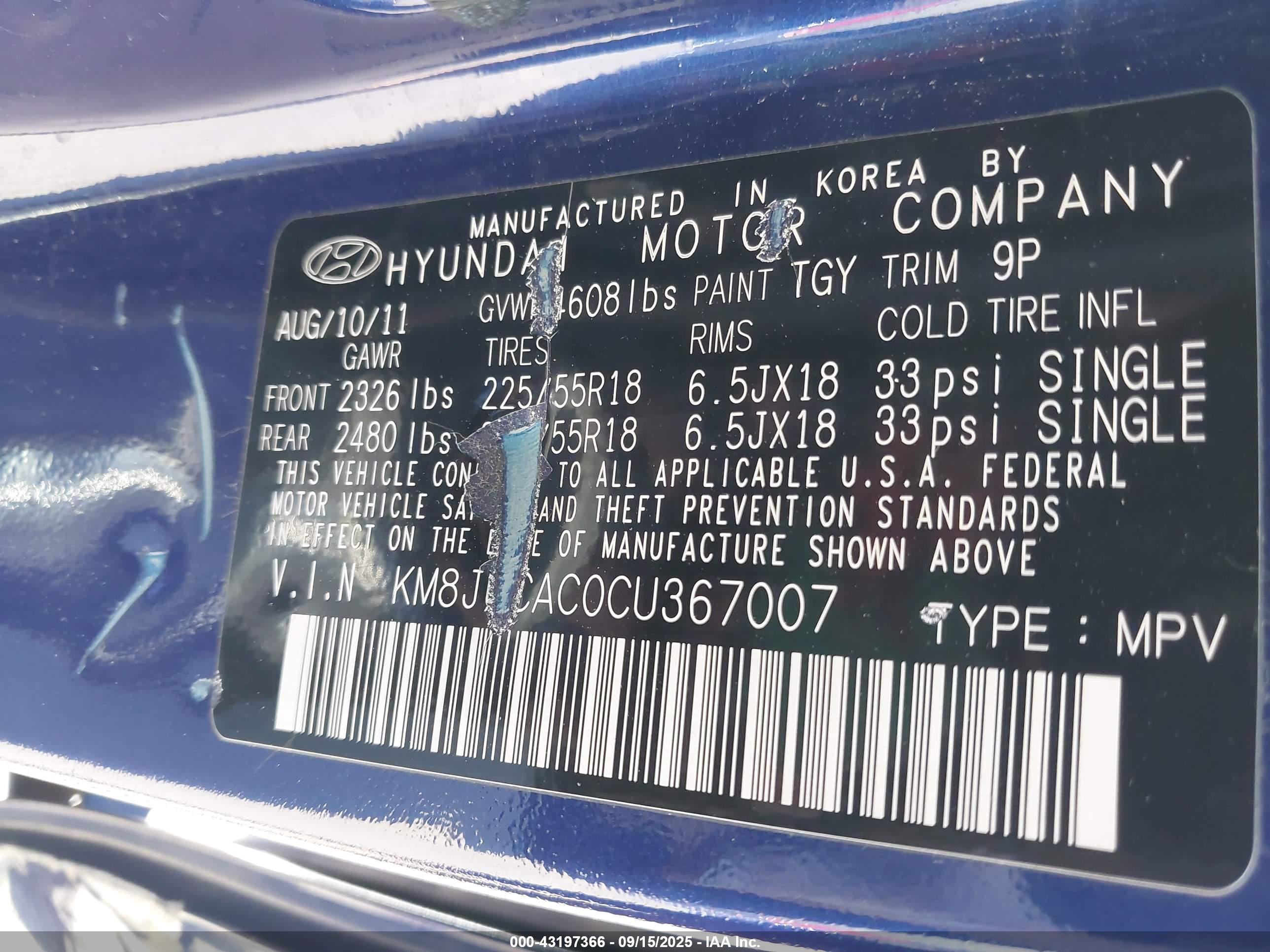 HYUNDAI TUCSON image 9