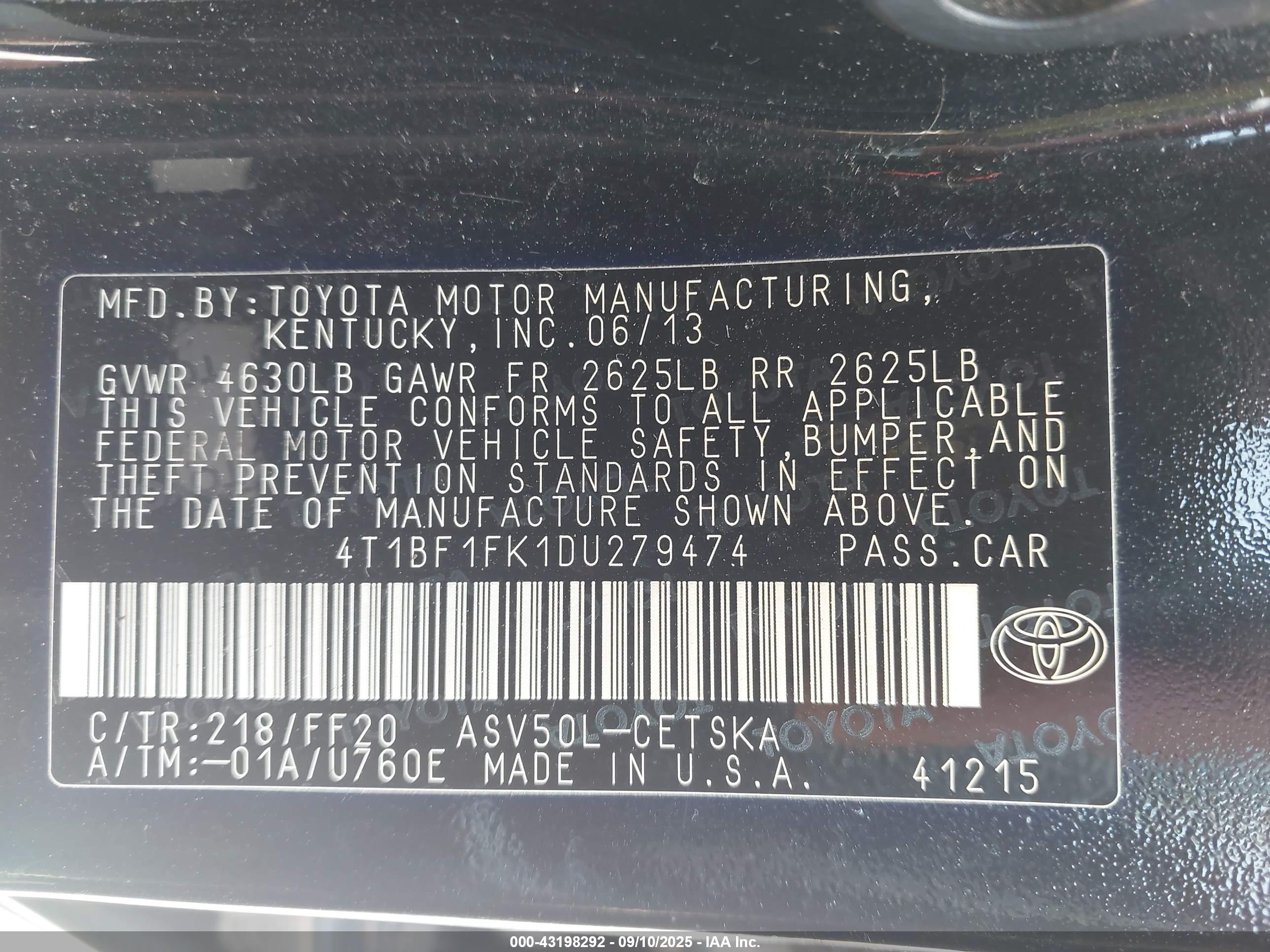 TOYOTA CAMRY image 9