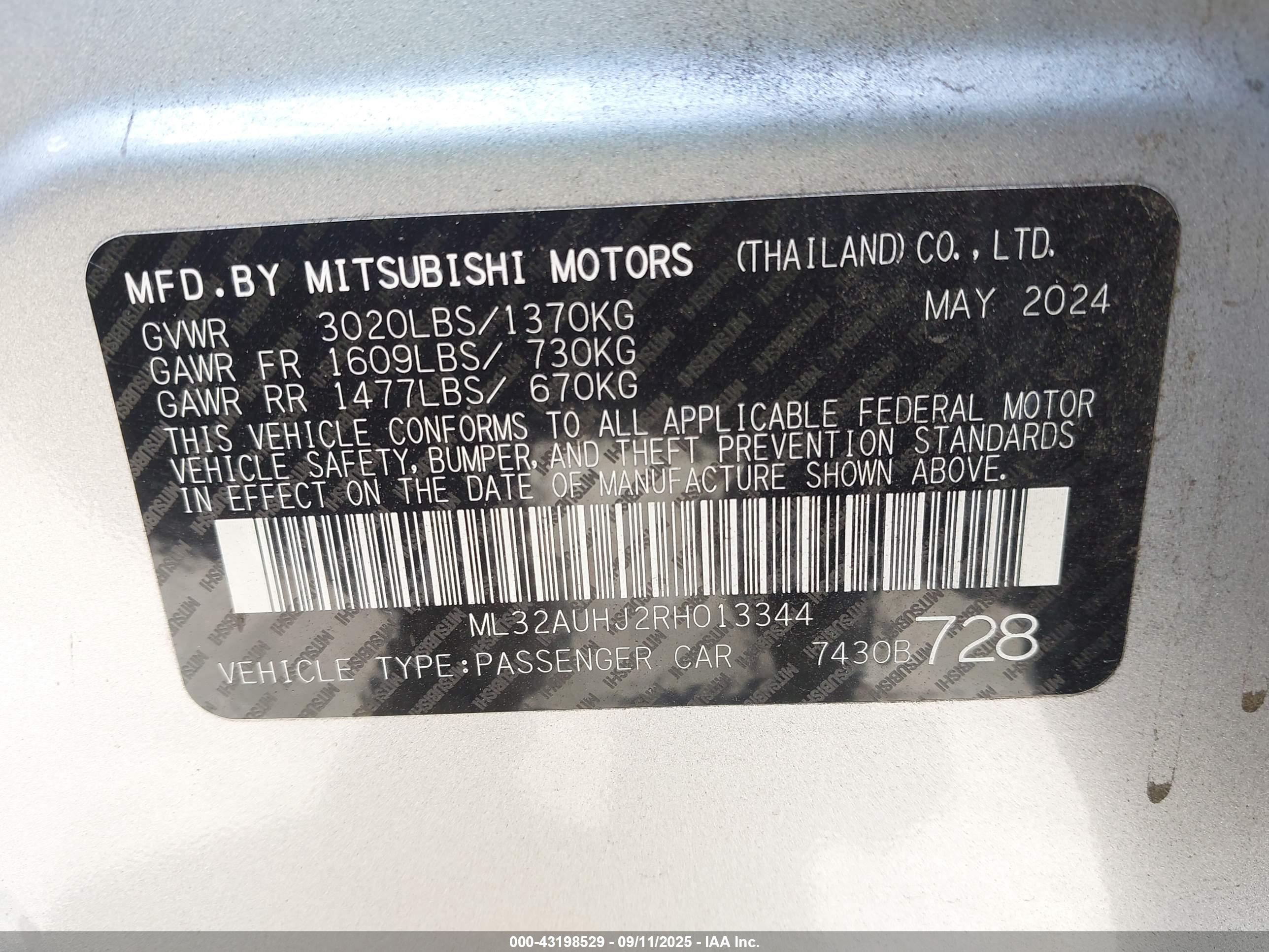 MITSUBISHI MIRAGE image 9