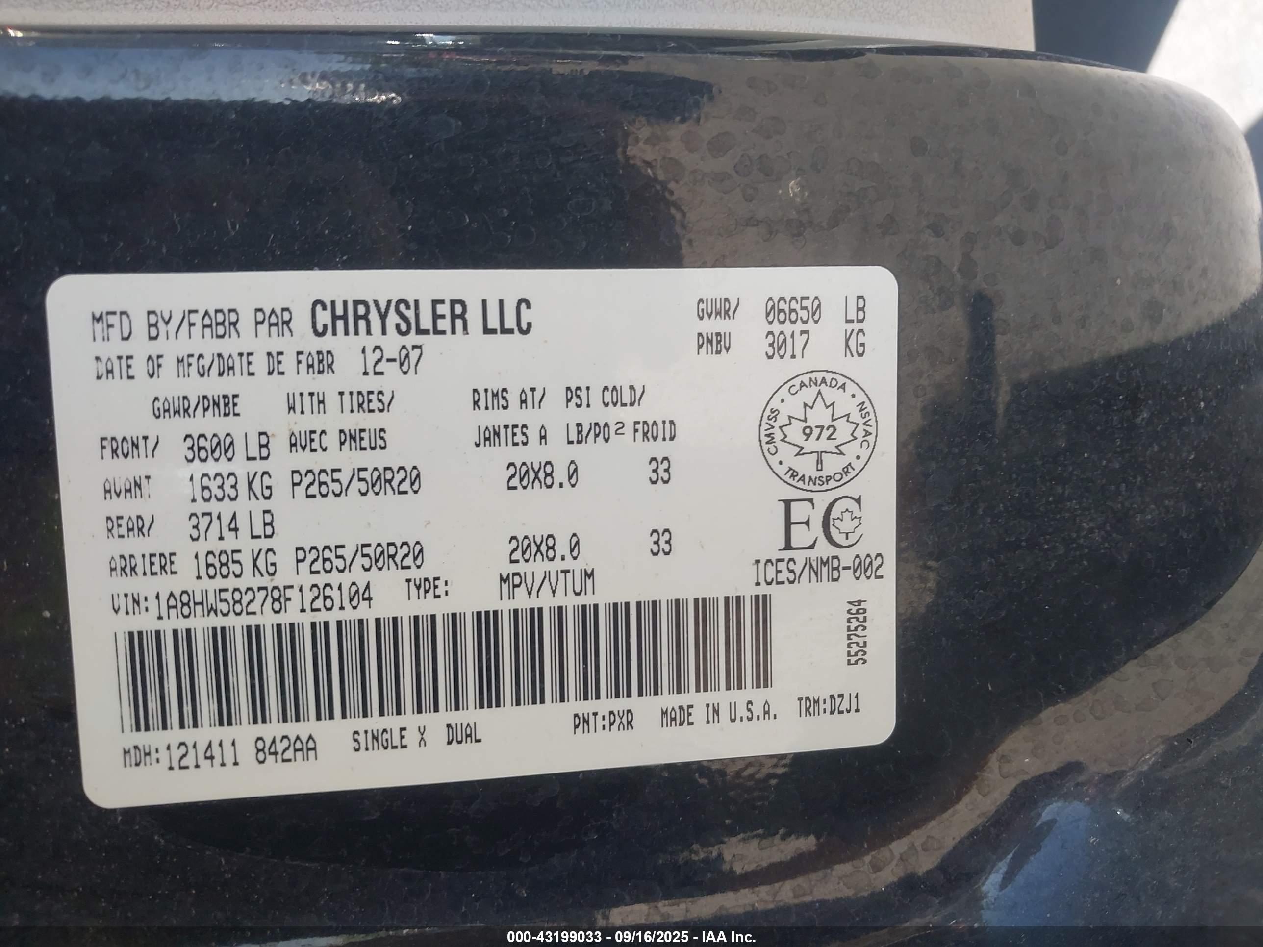 CHRYSLER ASPEN image 9