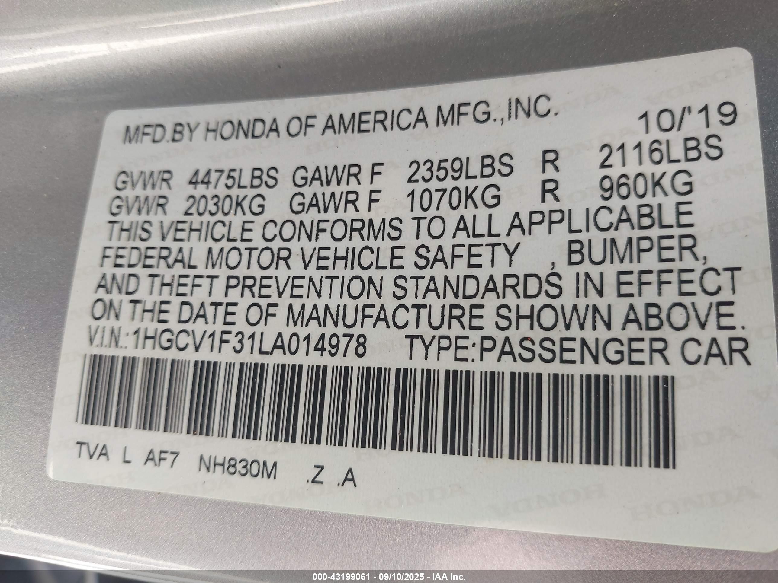 HONDA ACCORD image 9