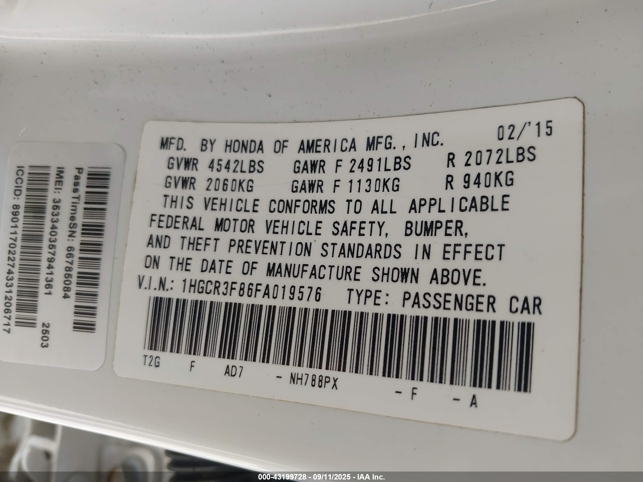 HONDA ACCORD image 9