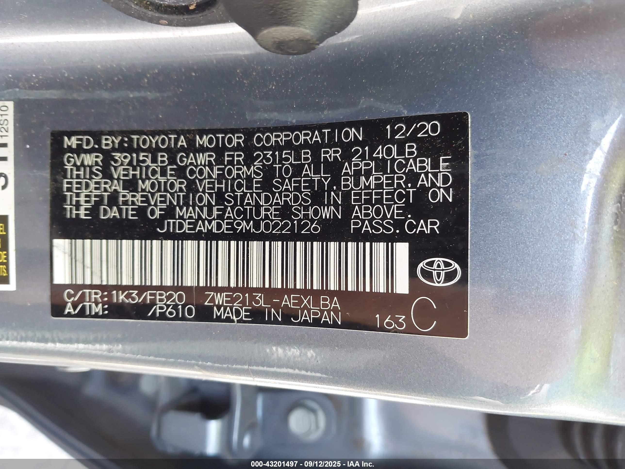 TOYOTA COROLLA image 9