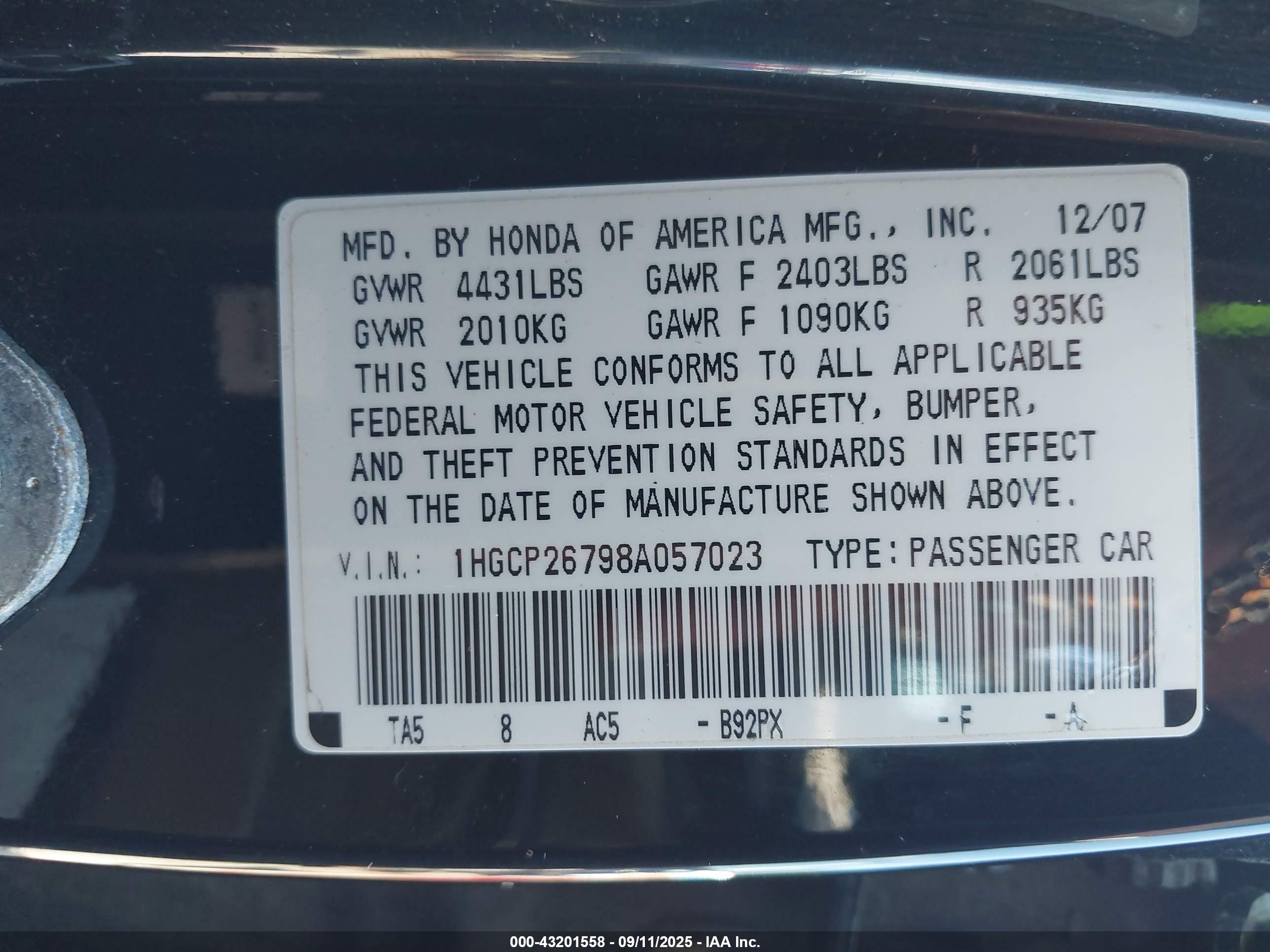 HONDA ACCORD image 9