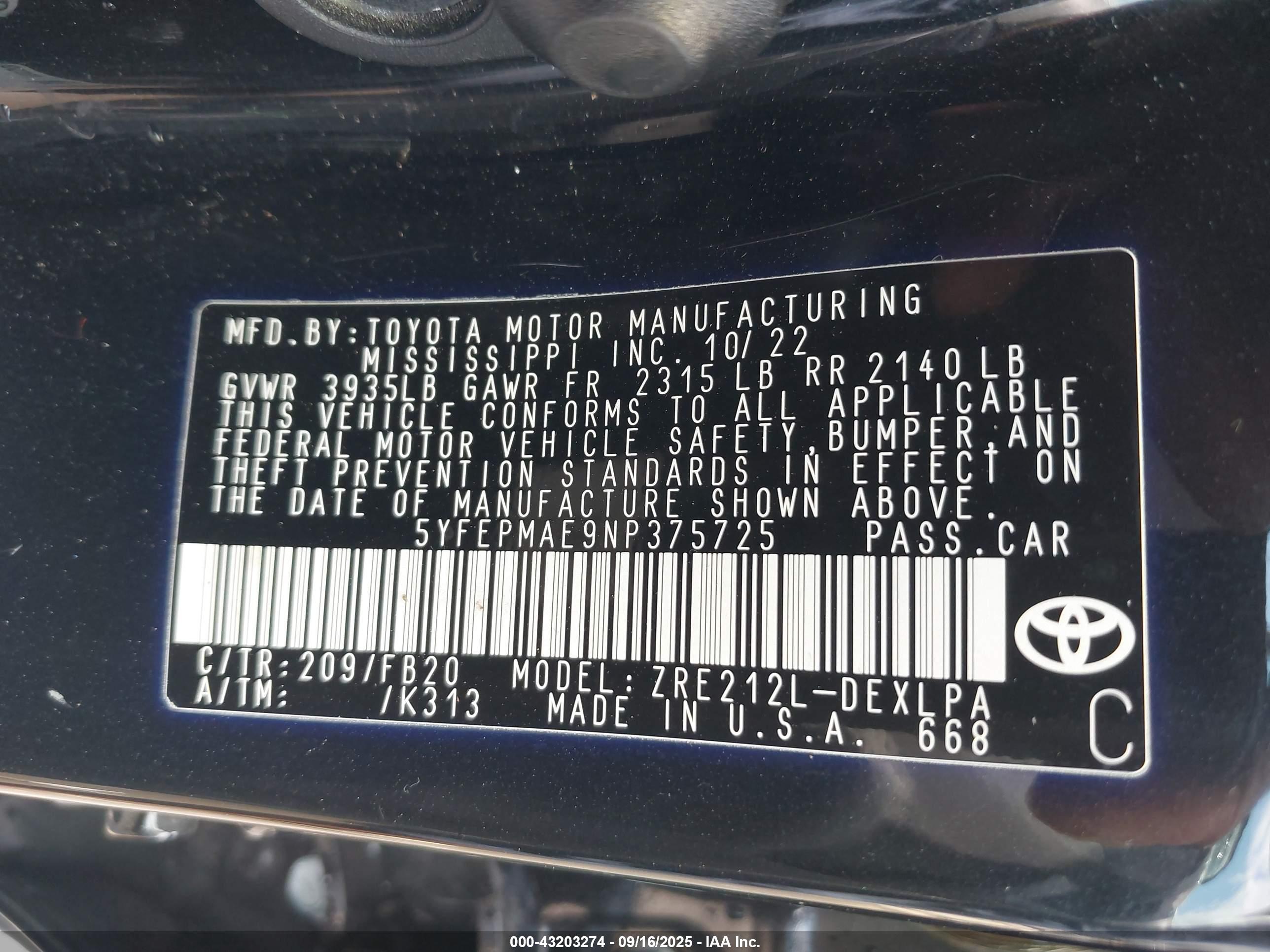 TOYOTA COROLLA image 9