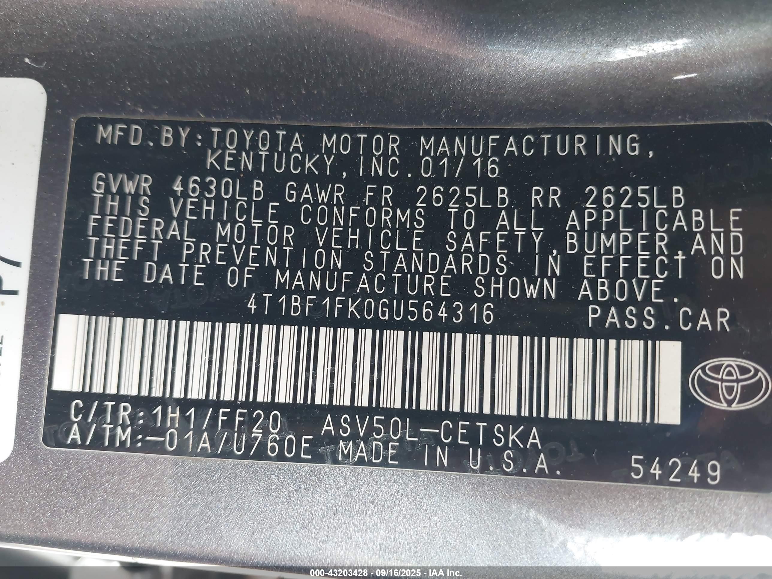 TOYOTA CAMRY image 9
