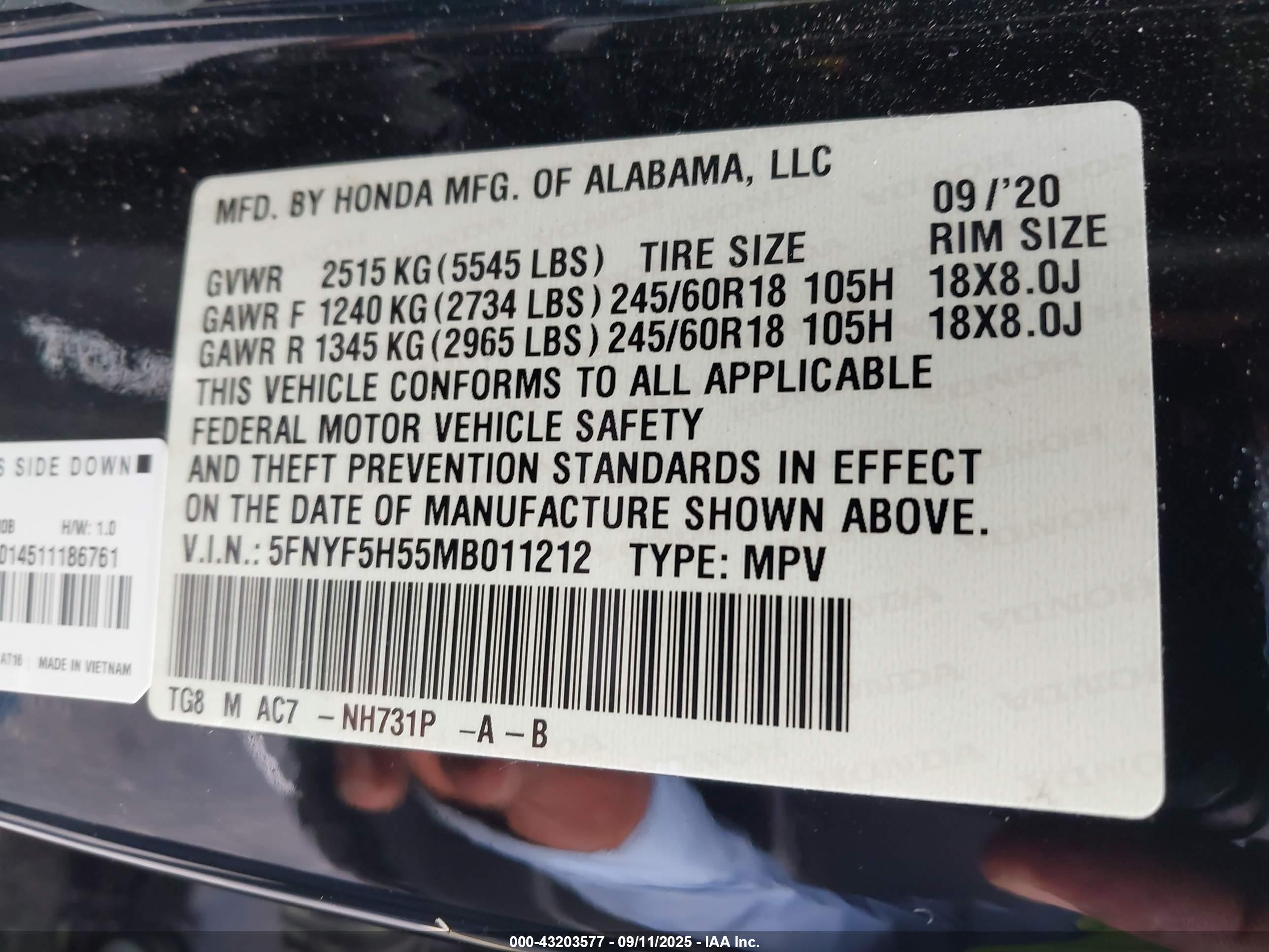 HONDA PILOT image 9