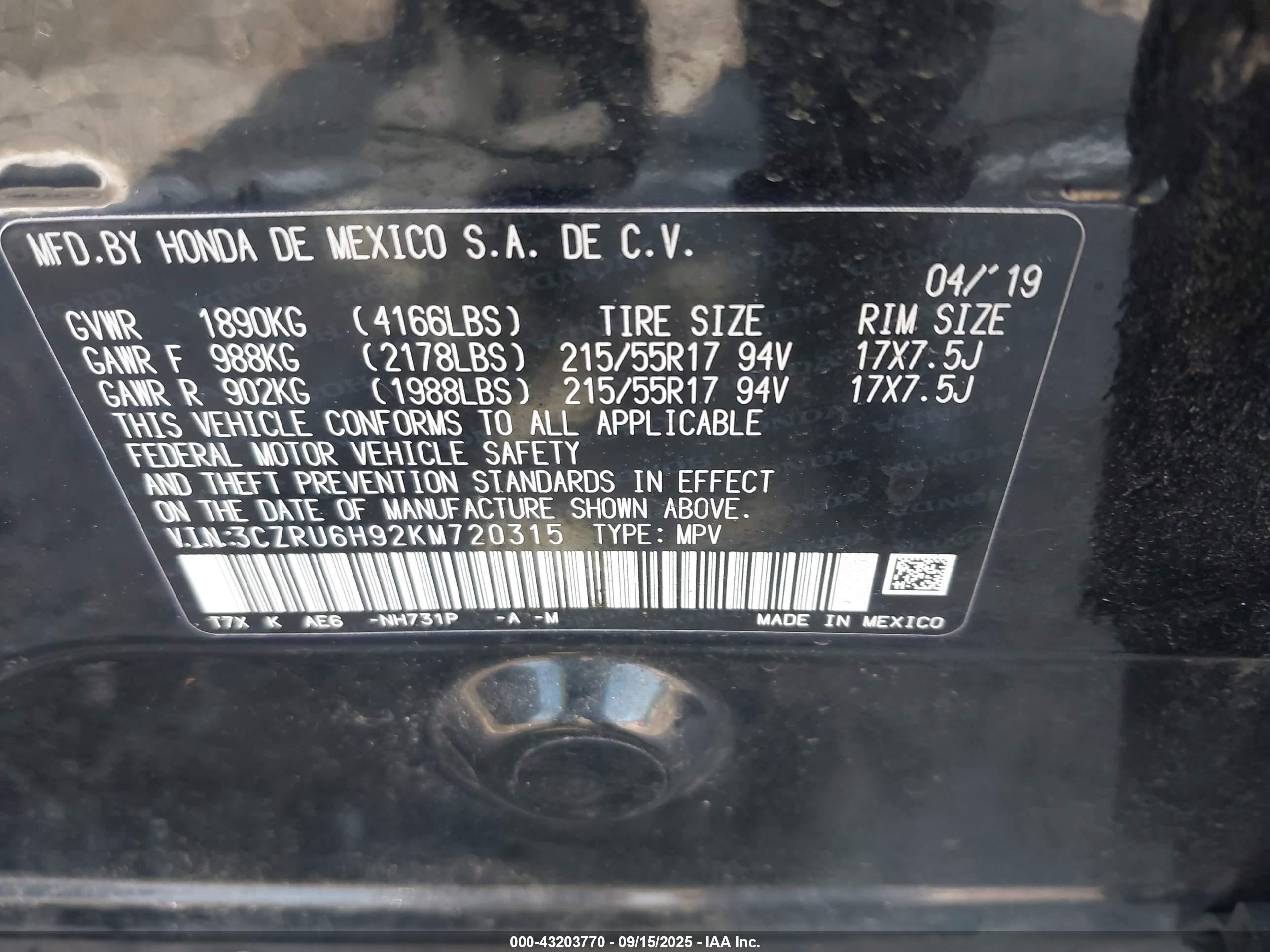 HONDA HR-V image 9