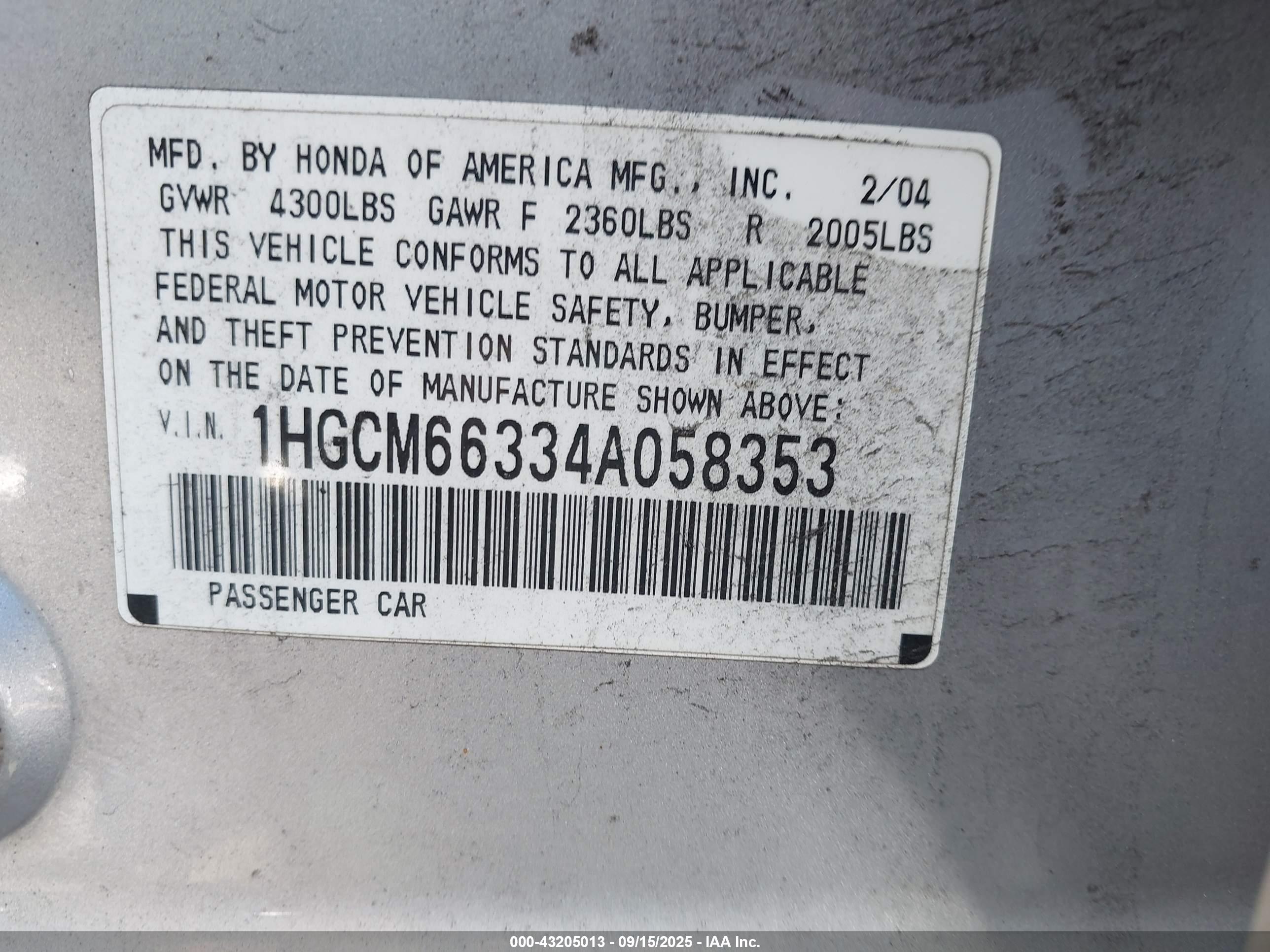 HONDA ACCORD image 9
