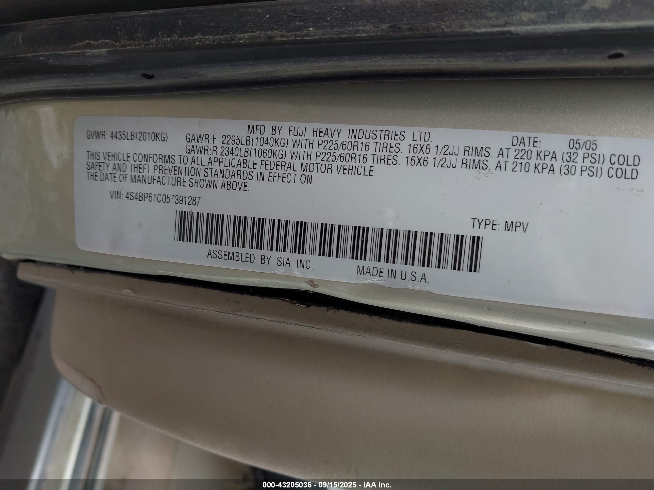 SUBARU OUTBACK image 9