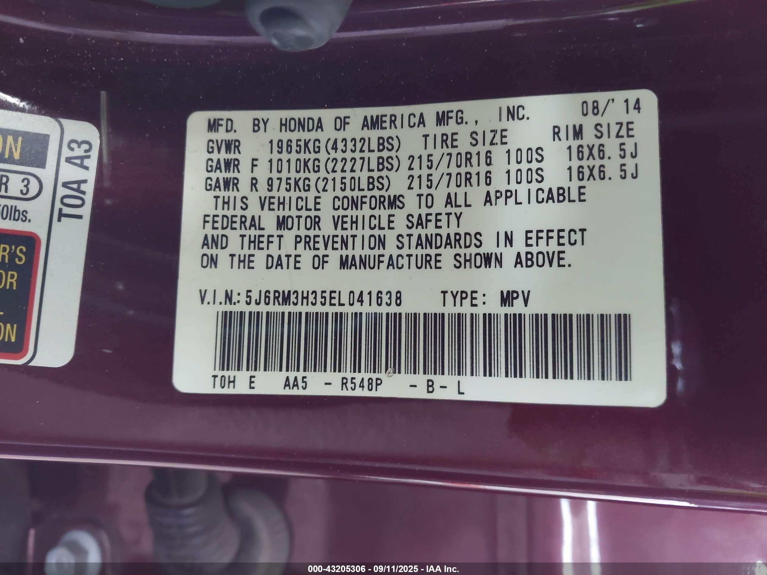 HONDA CR-V image 9