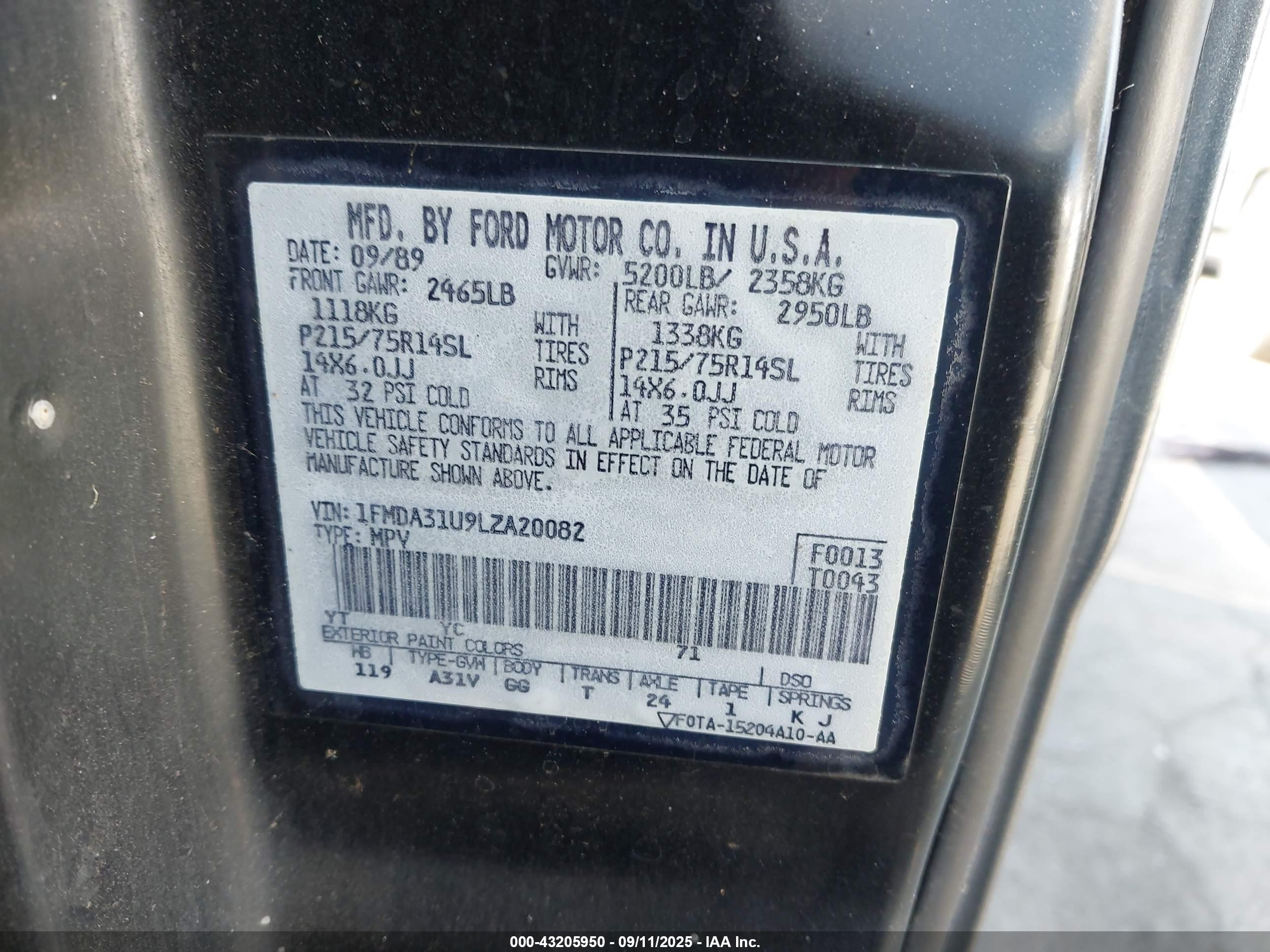 FORD AEROSTAR image 9