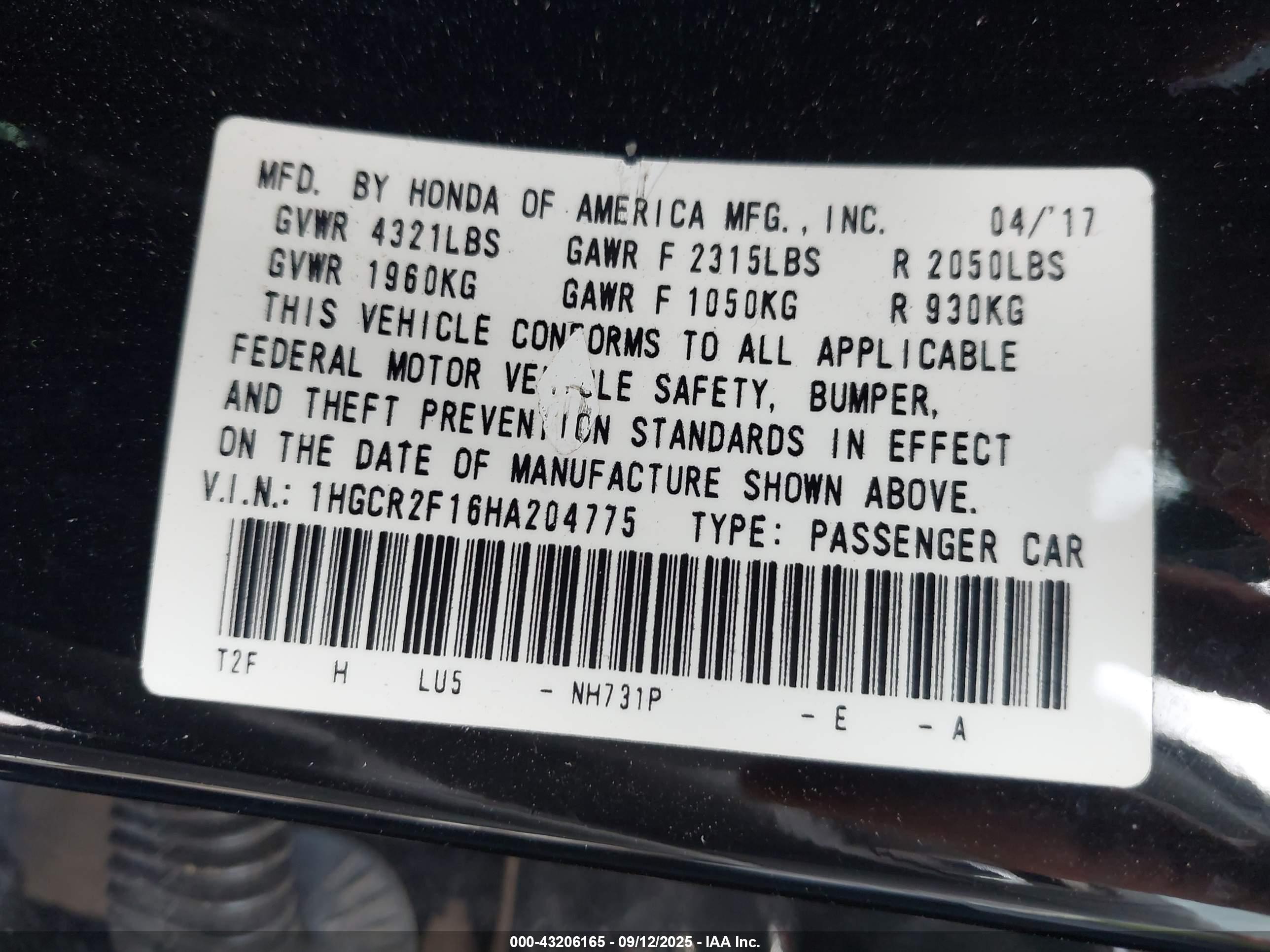 HONDA ACCORD image 9
