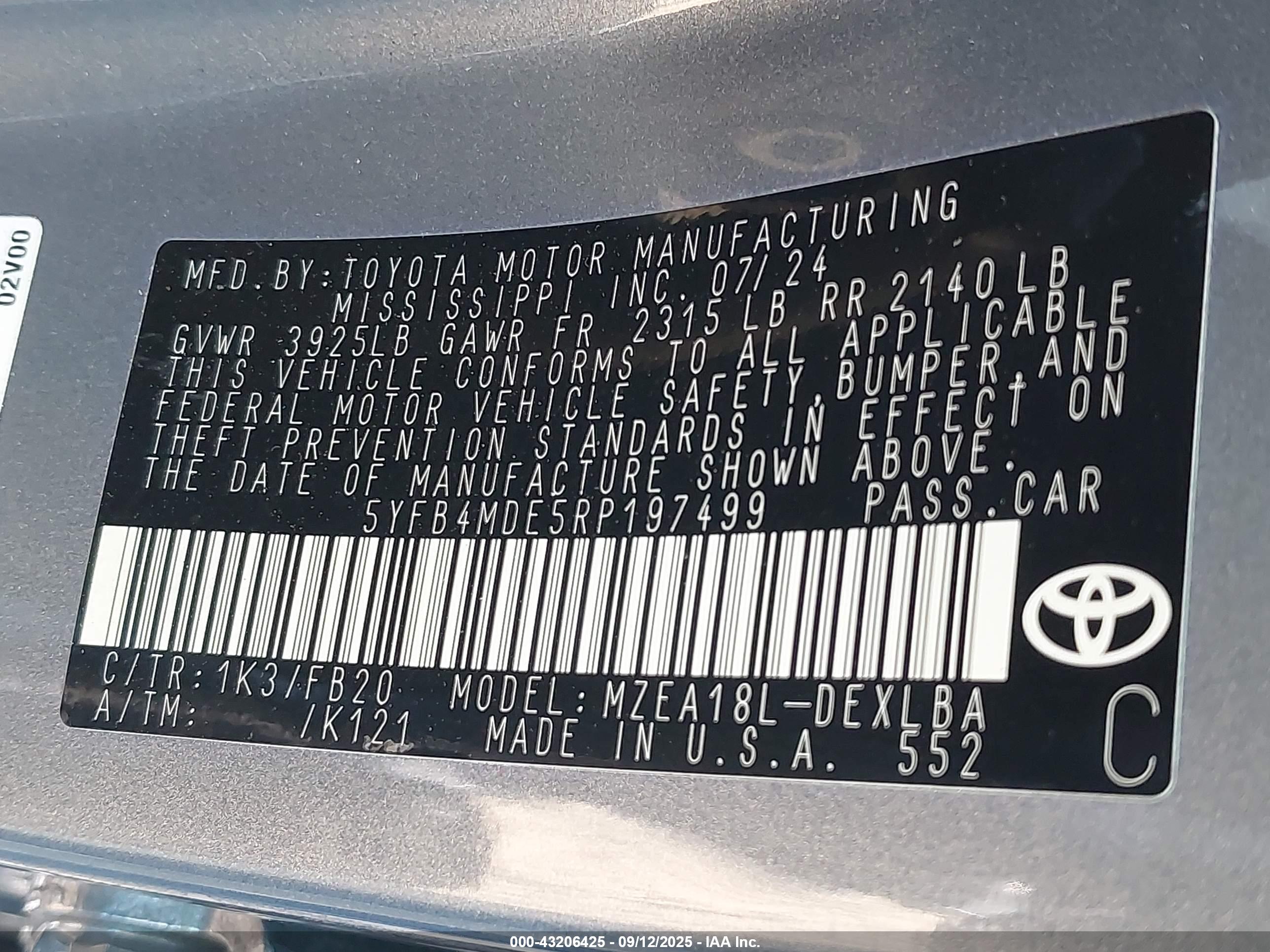 TOYOTA COROLLA image 9