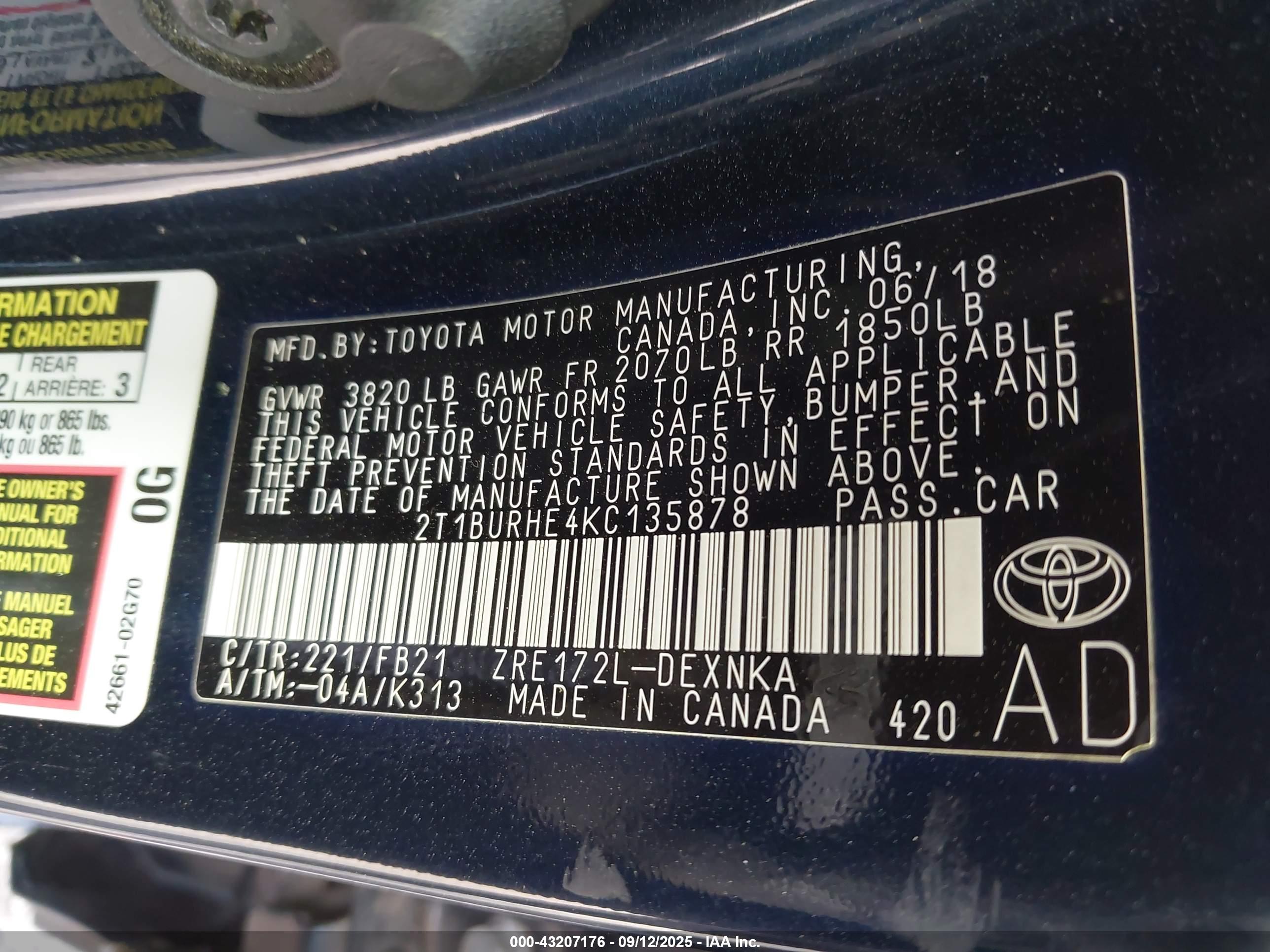 TOYOTA COROLLA image 9