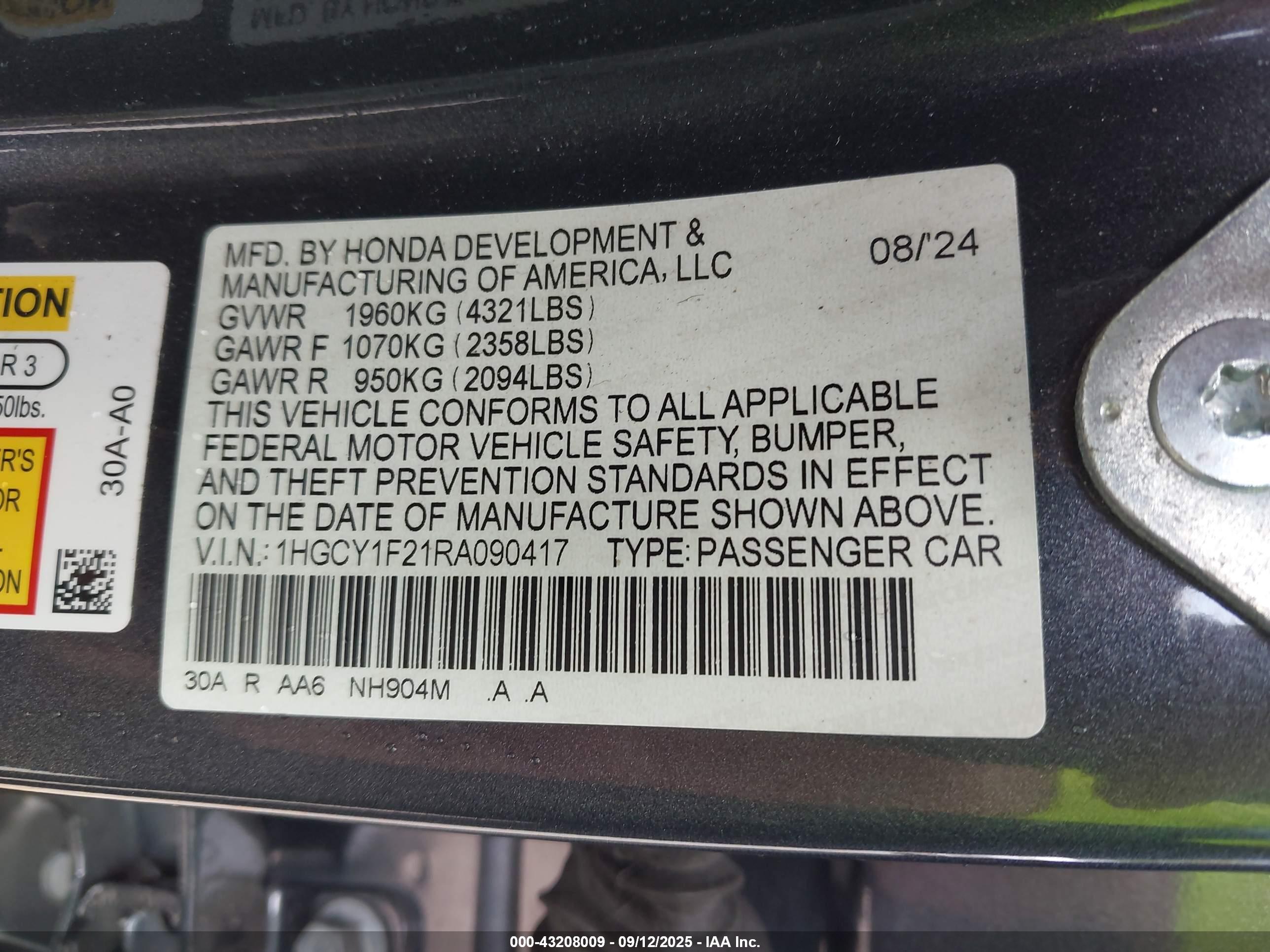 HONDA ACCORD image 9
