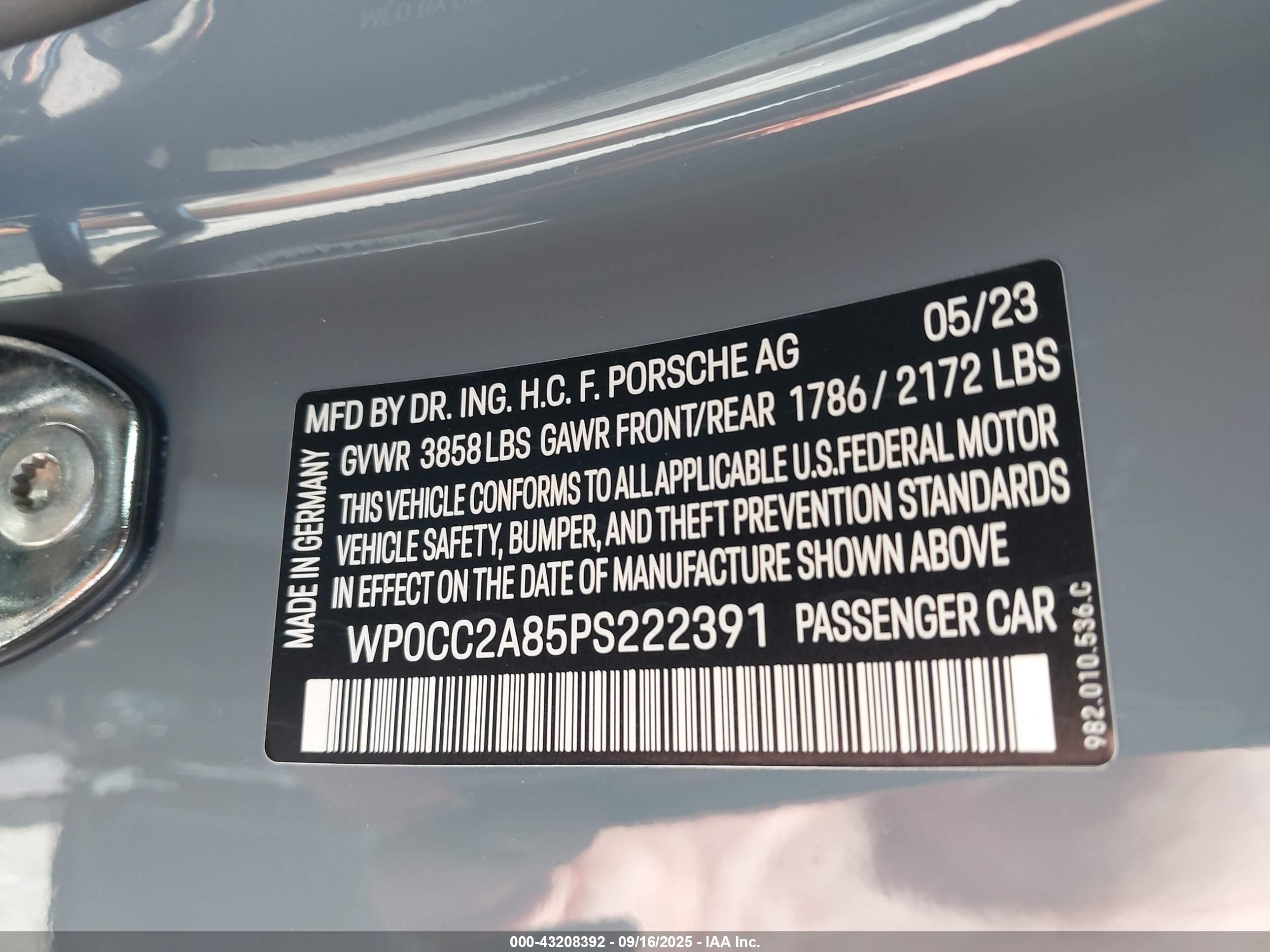 PORSCHE 718 image 9