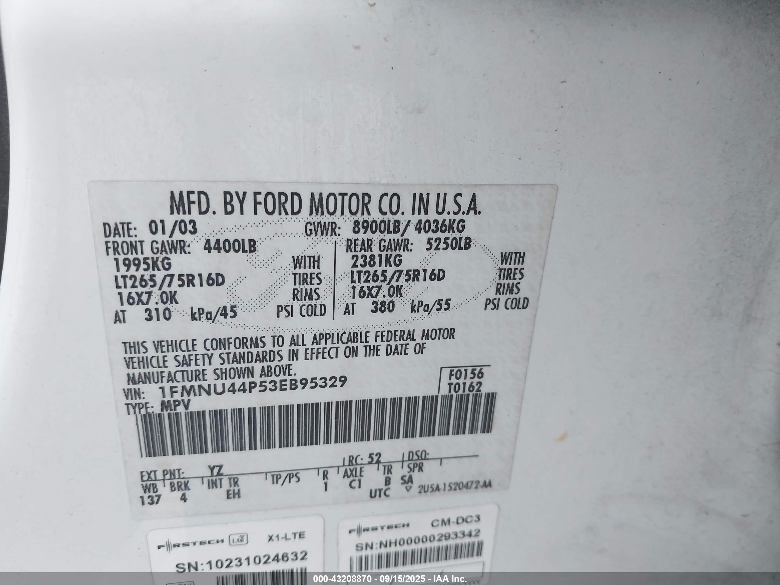 FORD EXCURSION image 9