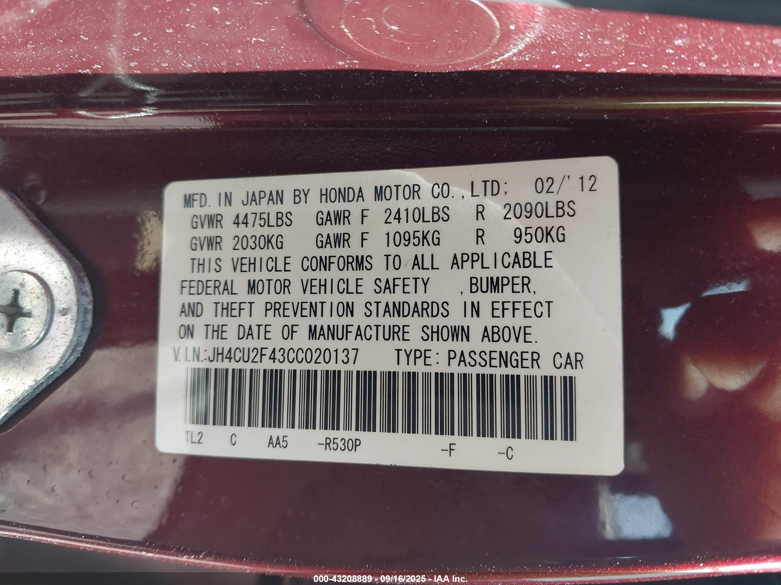 ACURA TSX image 9